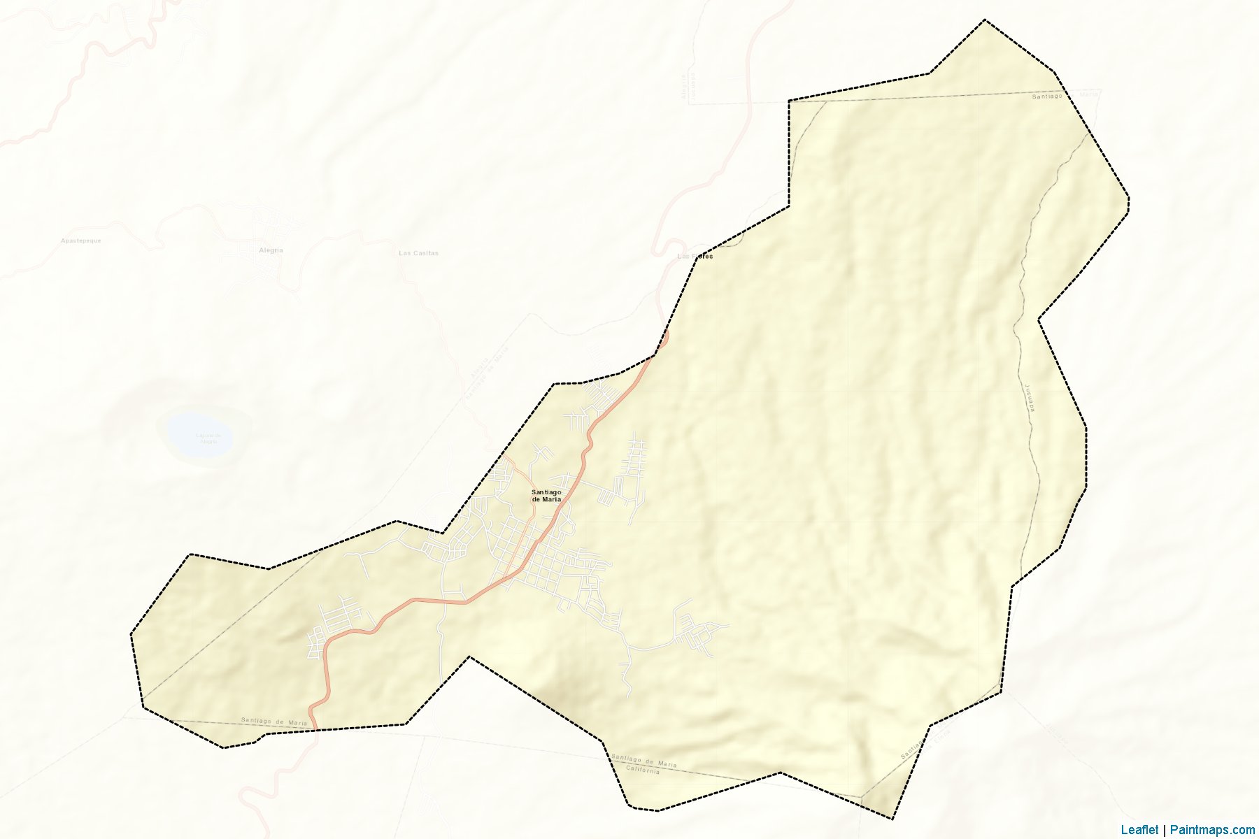 Muestras de recorte de mapas Santiago De Maria (Usulután)-2