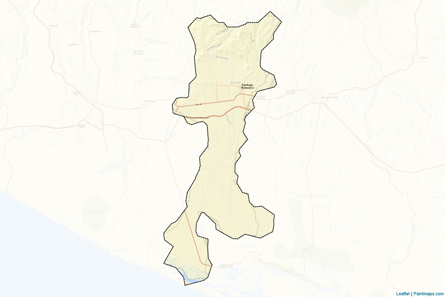 Santiago Nonualco (La Paz) Map Cropping Samples-2