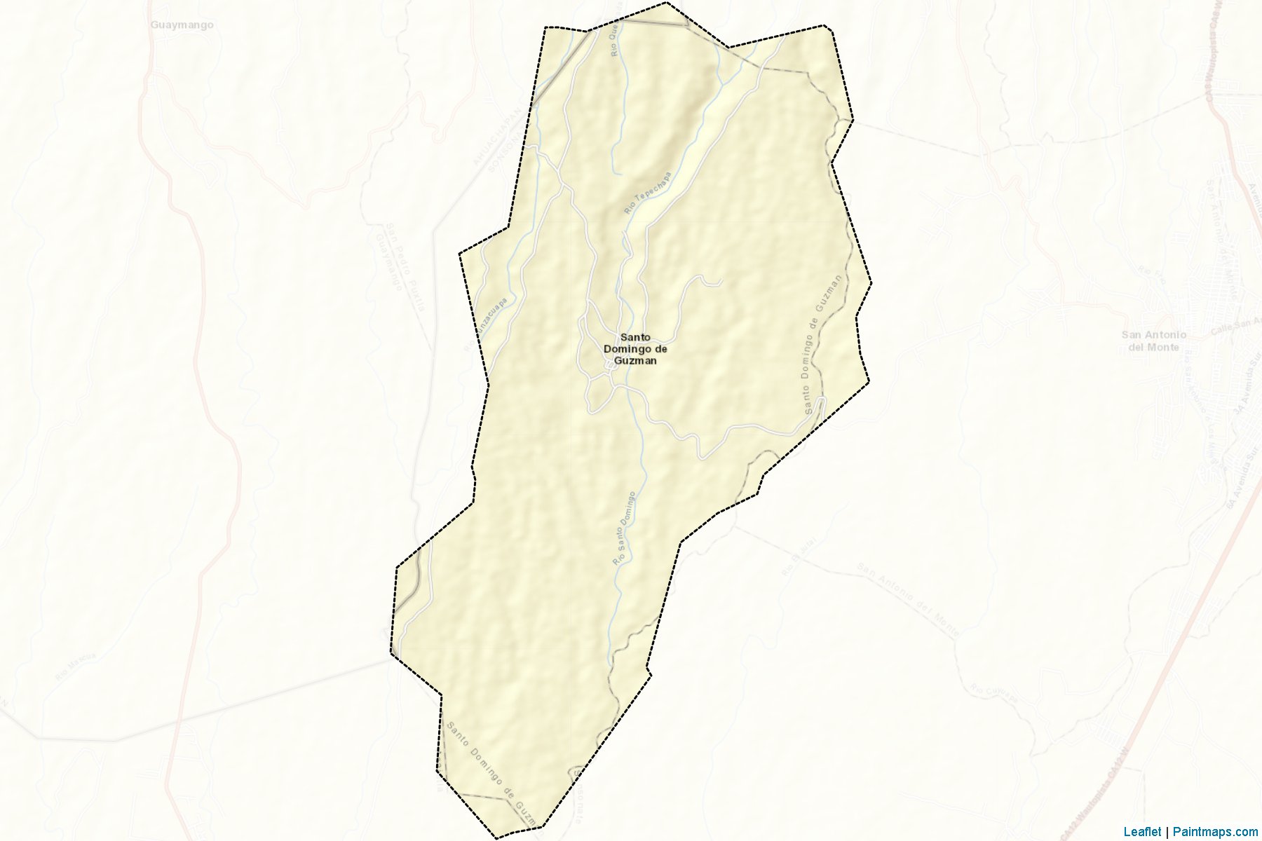 Muestras de recorte de mapas Santo Domingo De Guzman (Sonsonate)-2