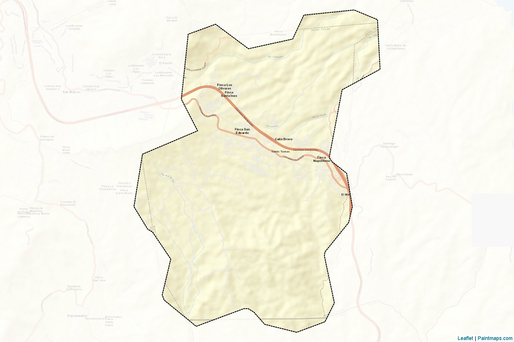 Santo Tomas (San Salvador) Map Cropping Samples-2