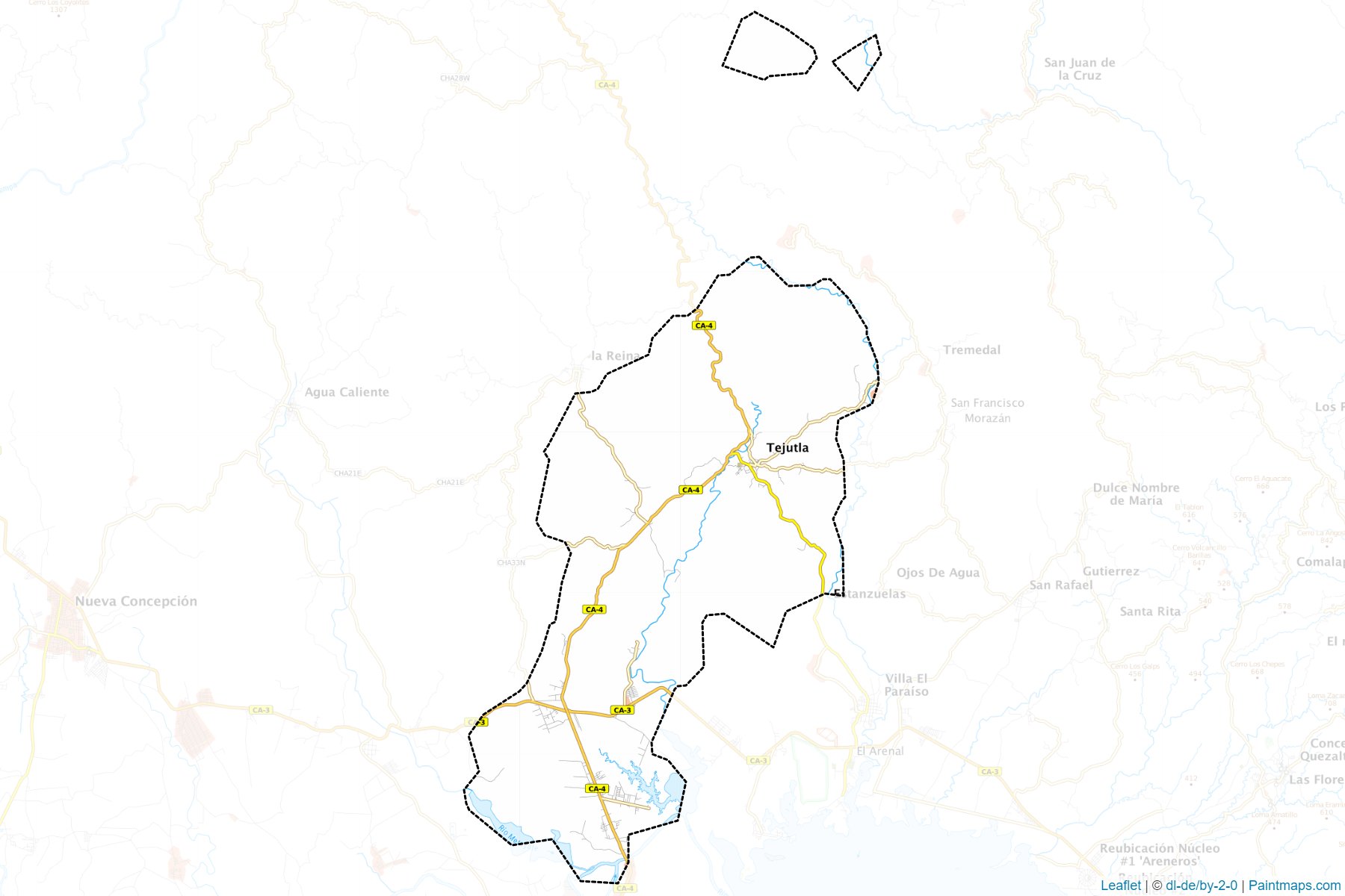 Tejutla (Chalatenango) Map Cropping Samples-1