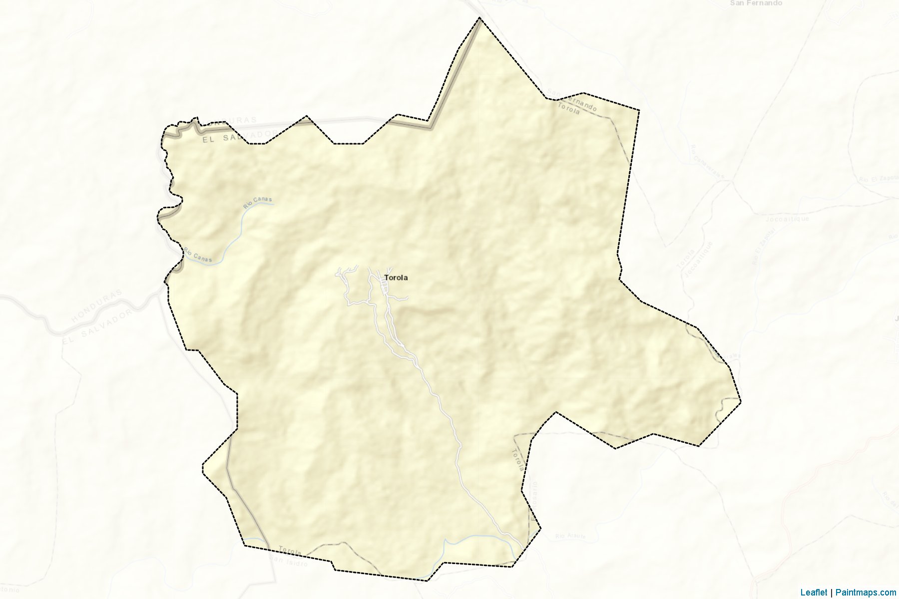 Muestras de recorte de mapas Torola (Morazán)-2