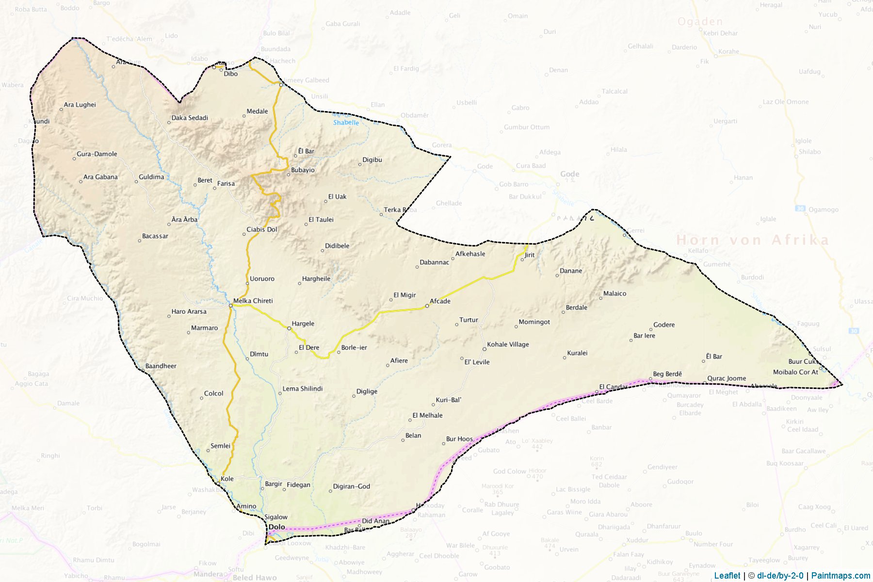 Muestras de recorte de mapas Afder (Somali)-1