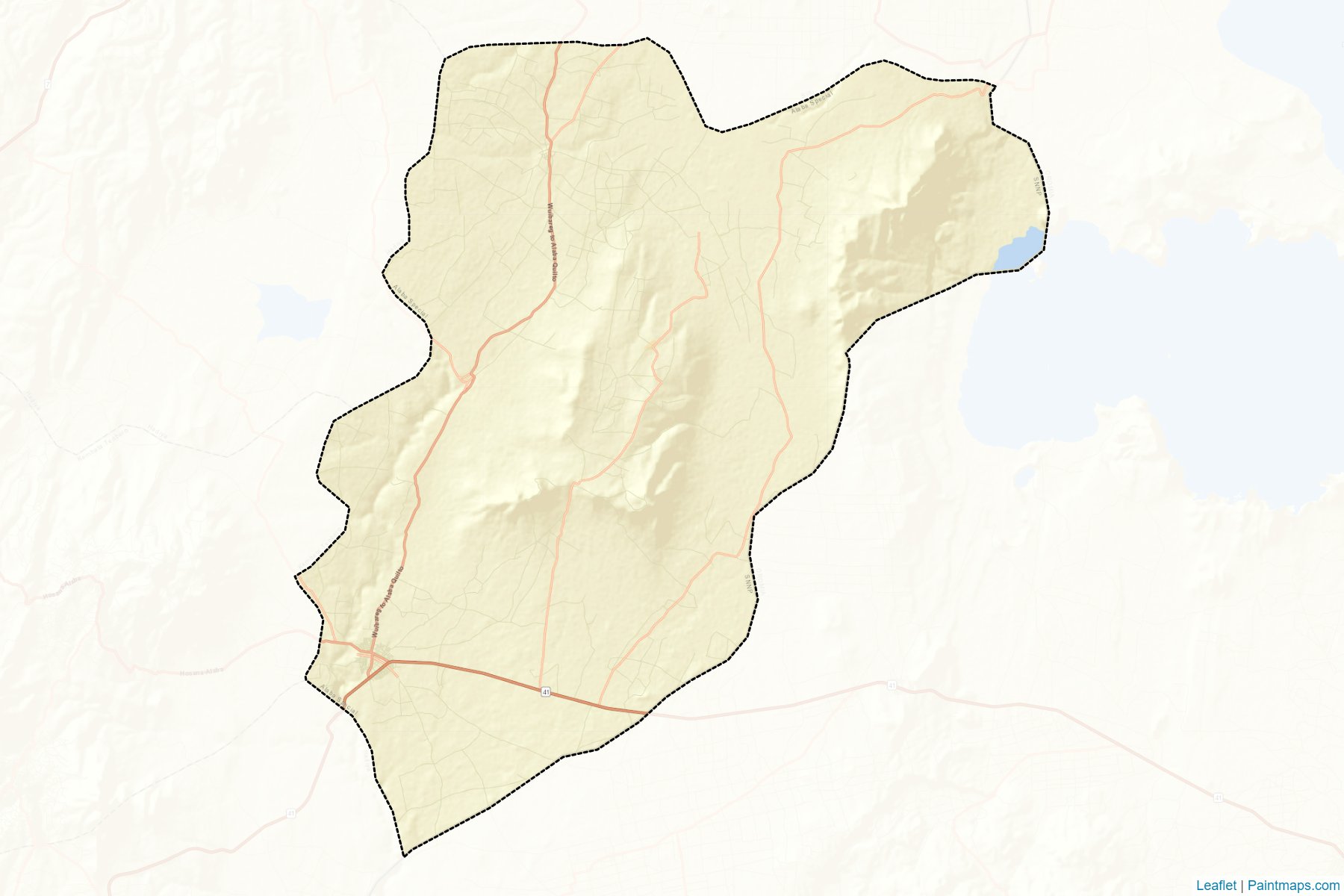 Muestras de recorte de mapas Alaba SW (Southern Nations, Nationalities and Peoples)-2