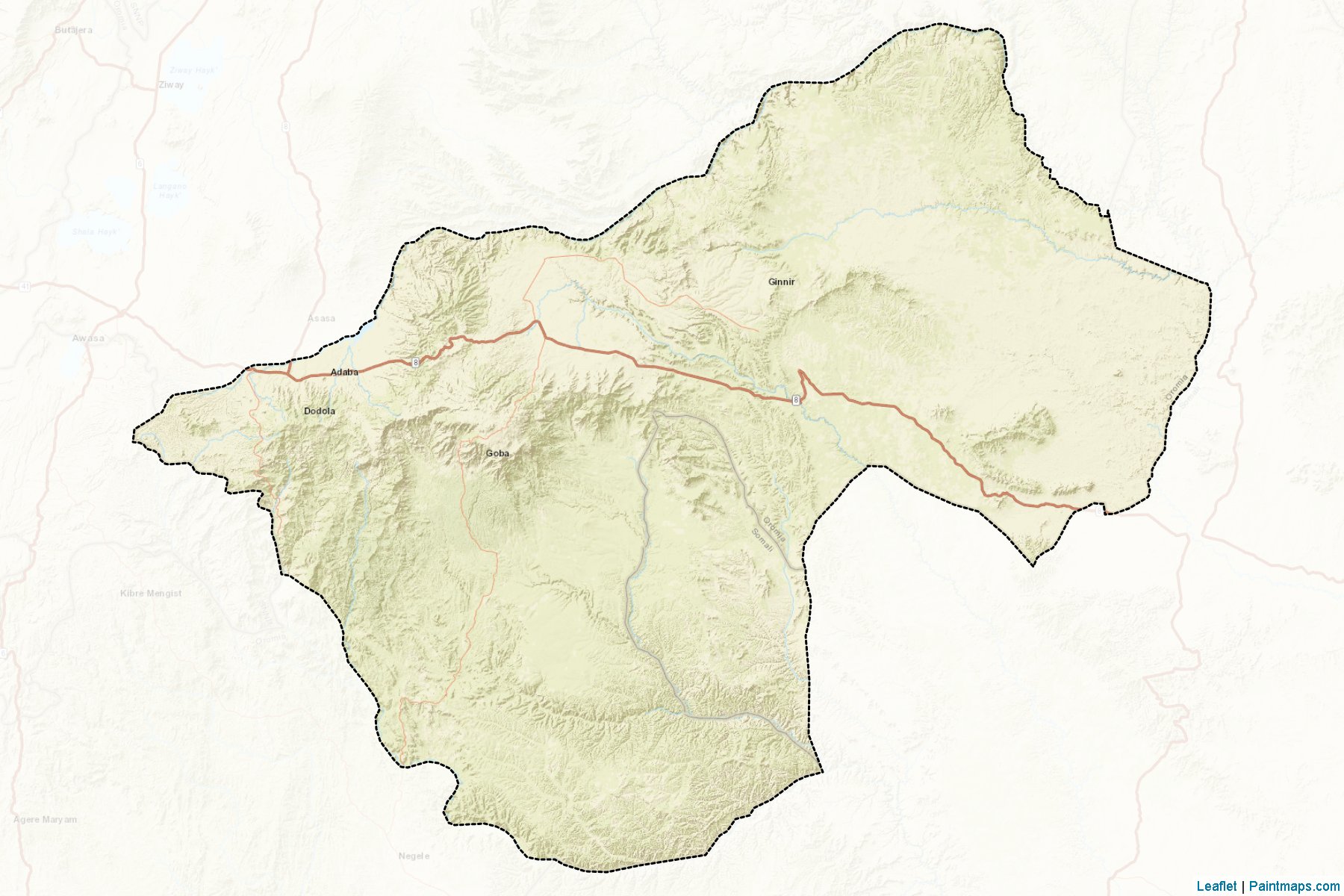 Muestras de recorte de mapas Bale (Oromiya)-2