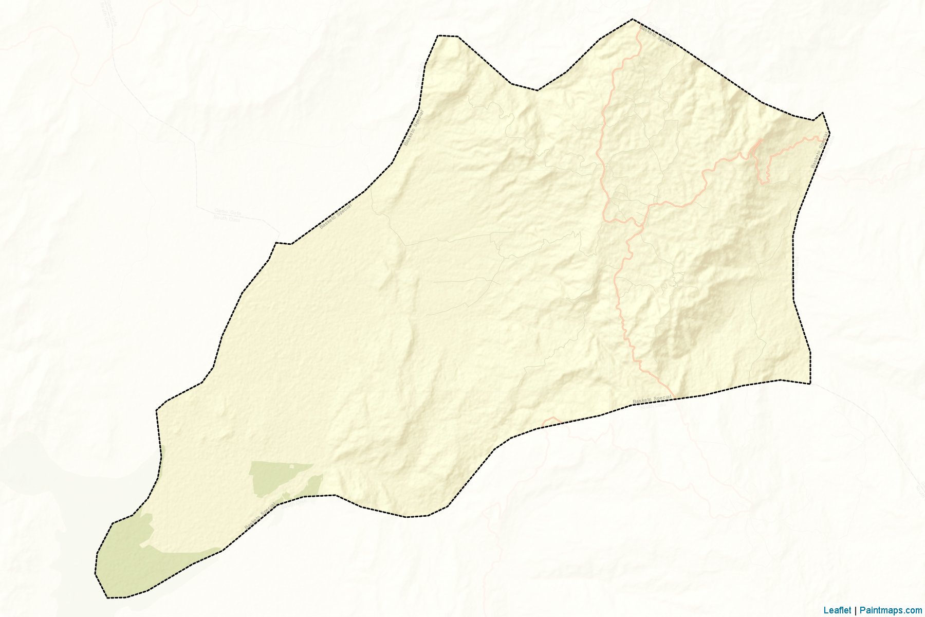 Muestras de recorte de mapas Basketo SW (Southern Nations, Nationalities and Peoples)-2