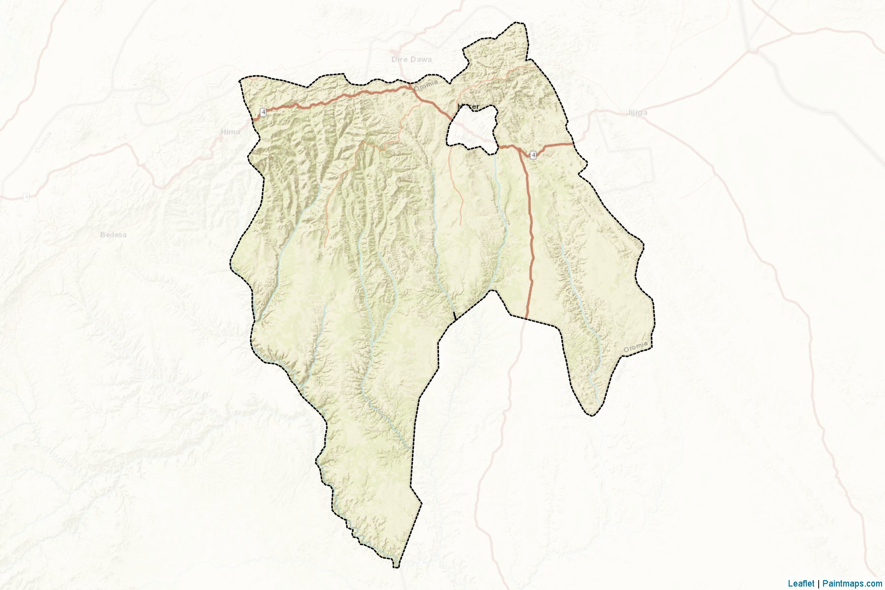 Muestras de recorte de mapas E. Harerge (Oromiya)-2