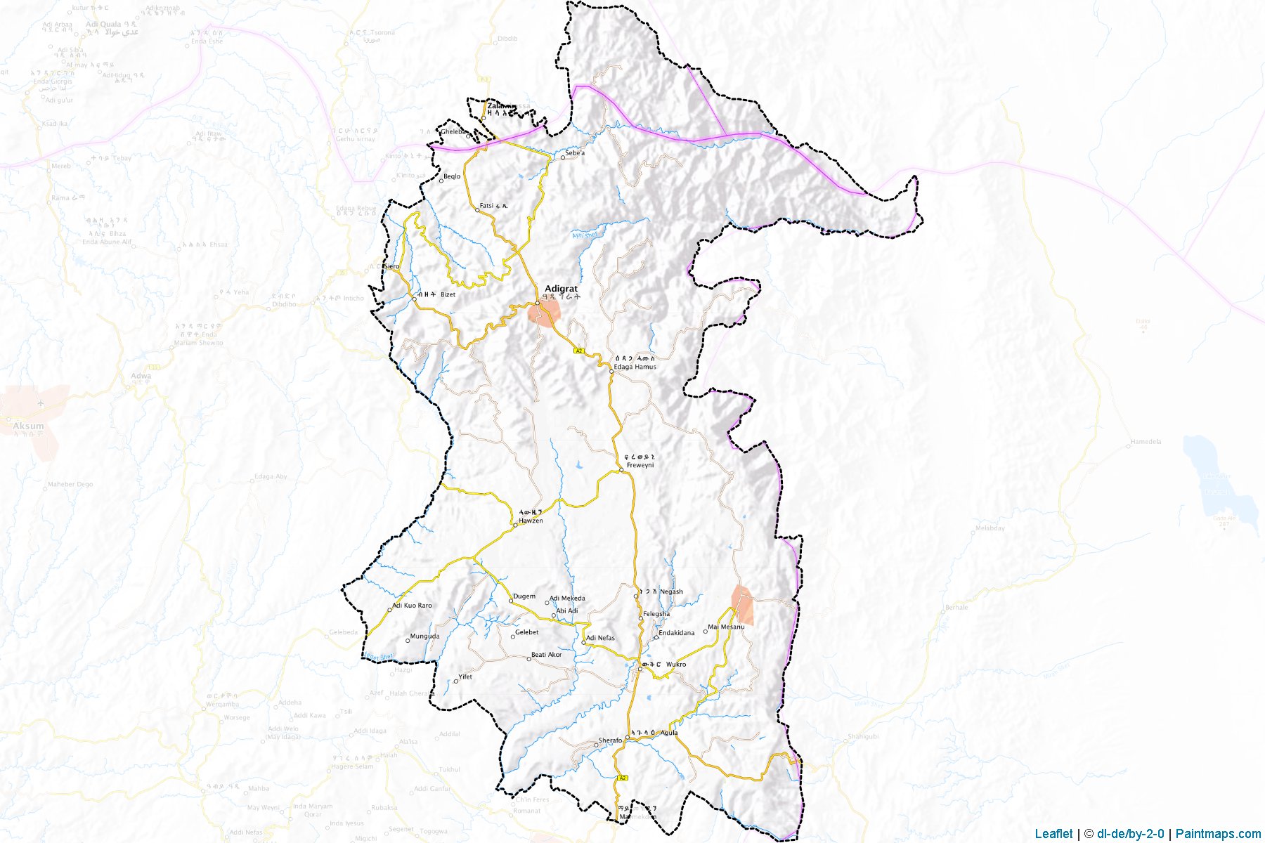 Muestras de recorte de mapas E. Tigray (Tigray)-1