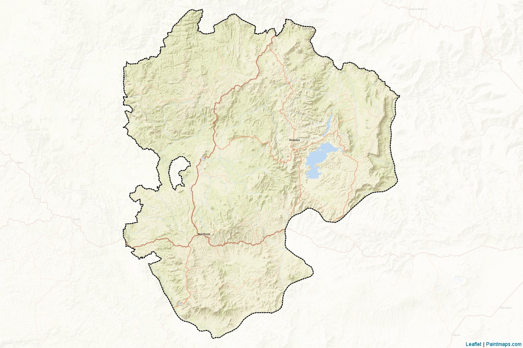 Muestras de recorte de mapas E. Wellega (Oromiya)-2