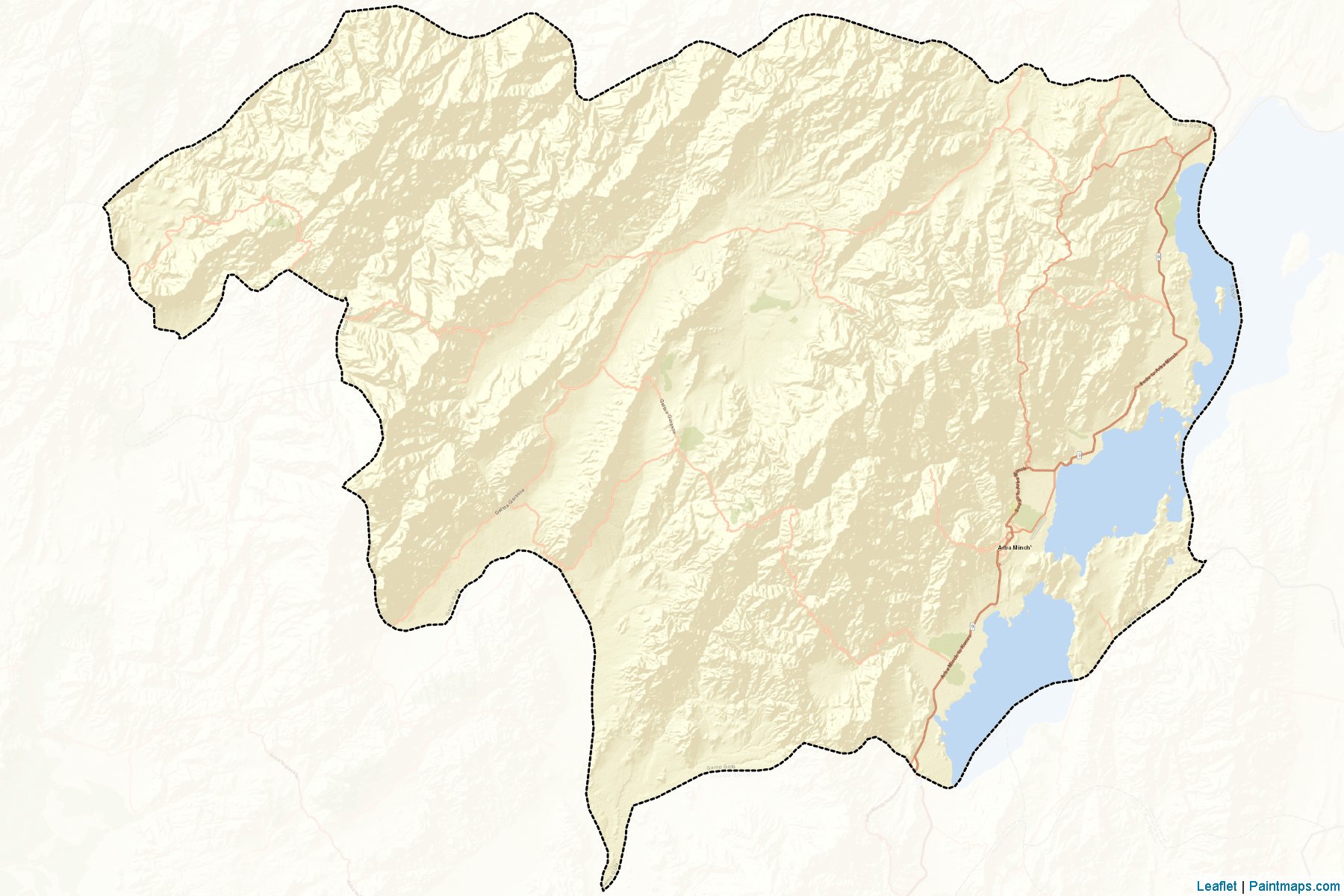 Gamo Gofa (Southern Nations Nationalities and People's Region) Map Cropping Samples-2