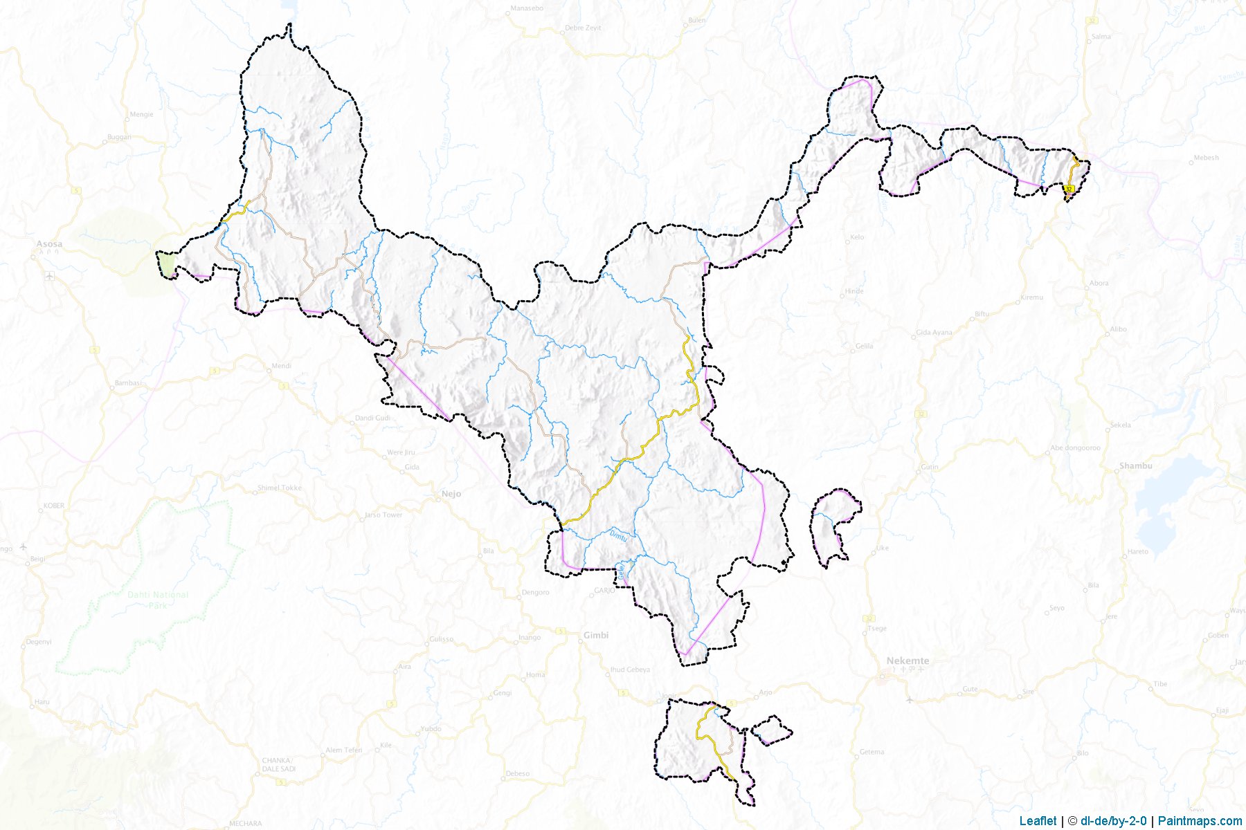 Muestras de recorte de mapas Kamashi (Beneshangul Gumuz)-1