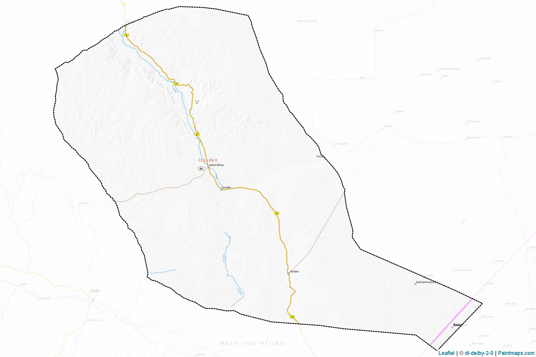 Muestras de recorte de mapas Korahe (Somali)-1