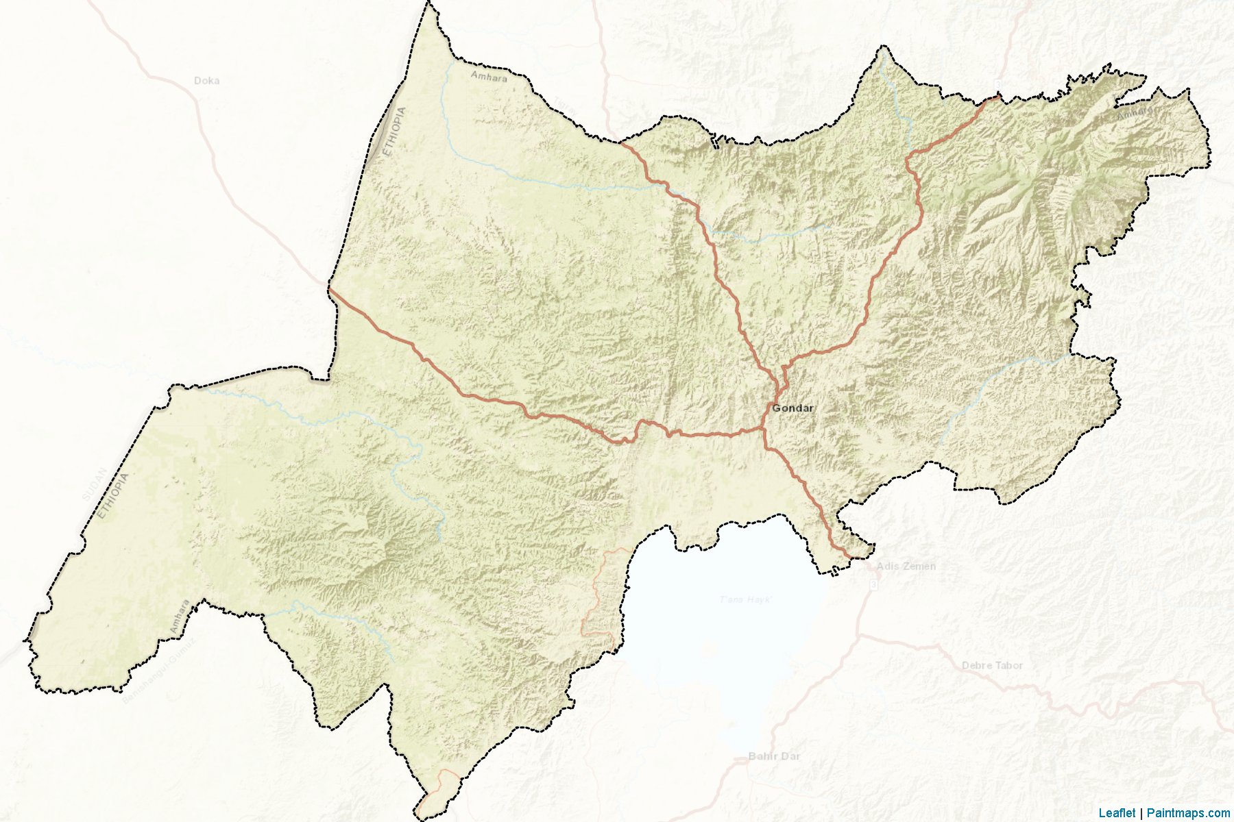 Muestras de recorte de mapas N. Gonder (Amhara)-2