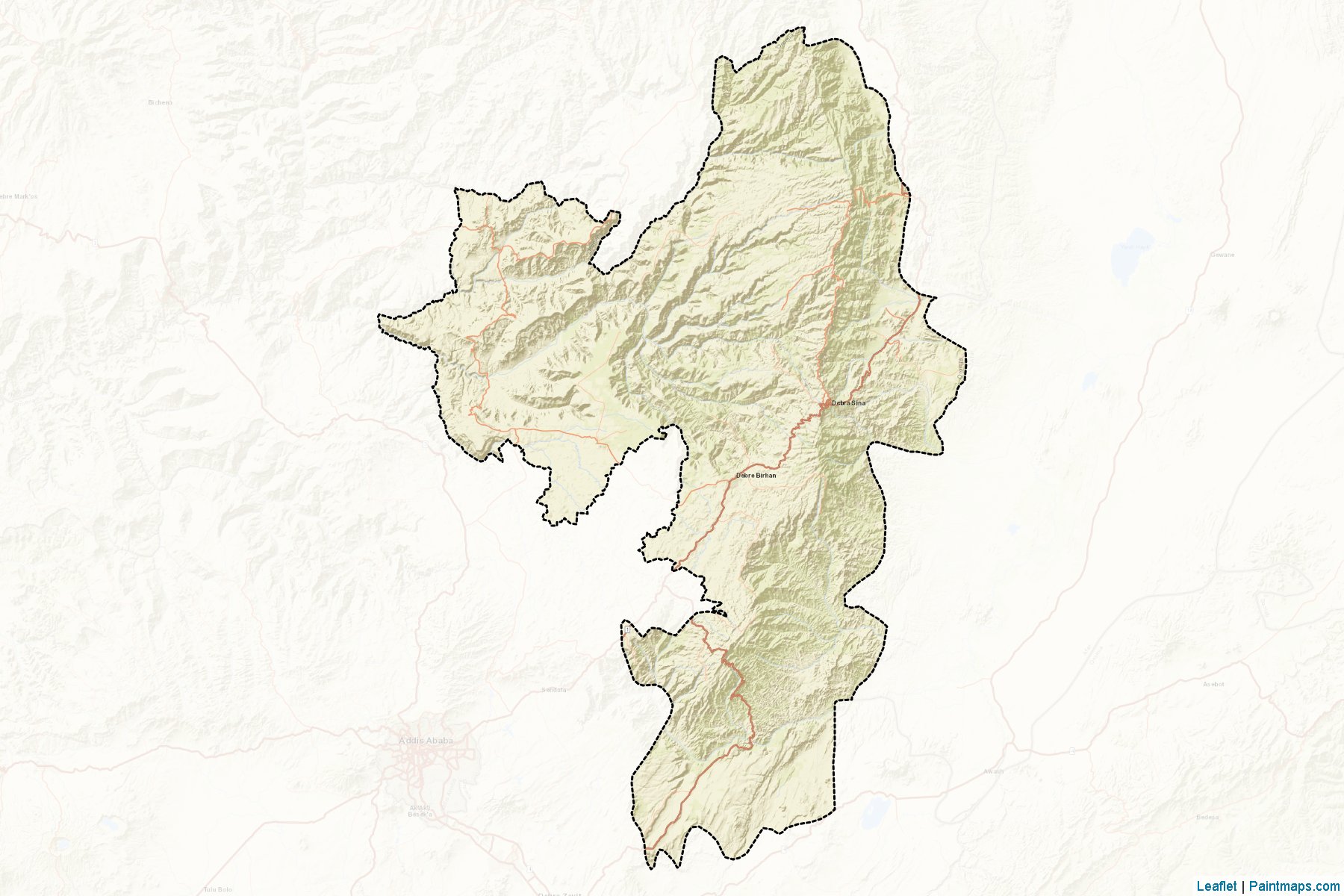 N. Shewa (R3) (Amhara Bölgesi) Haritası Örnekleri-2