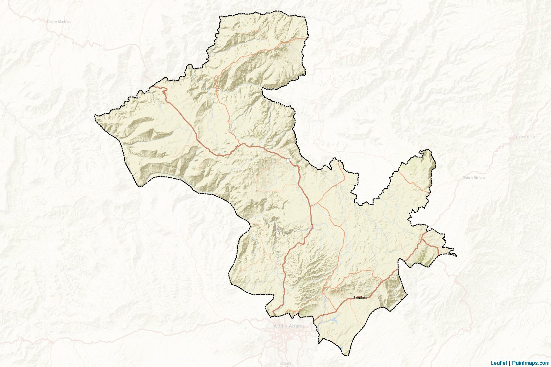 Muestras de recorte de mapas N. Shewa (R4) (Oromiya)-2