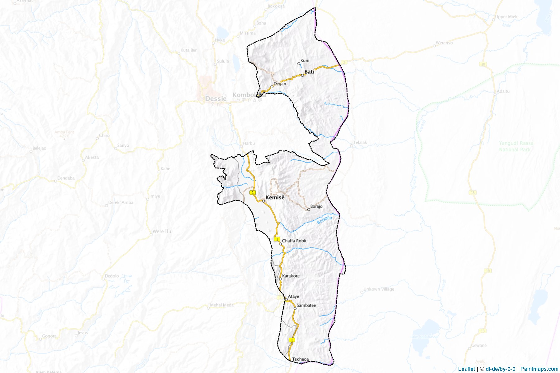 Muestras de recorte de mapas Oromiya (Amhara)-1