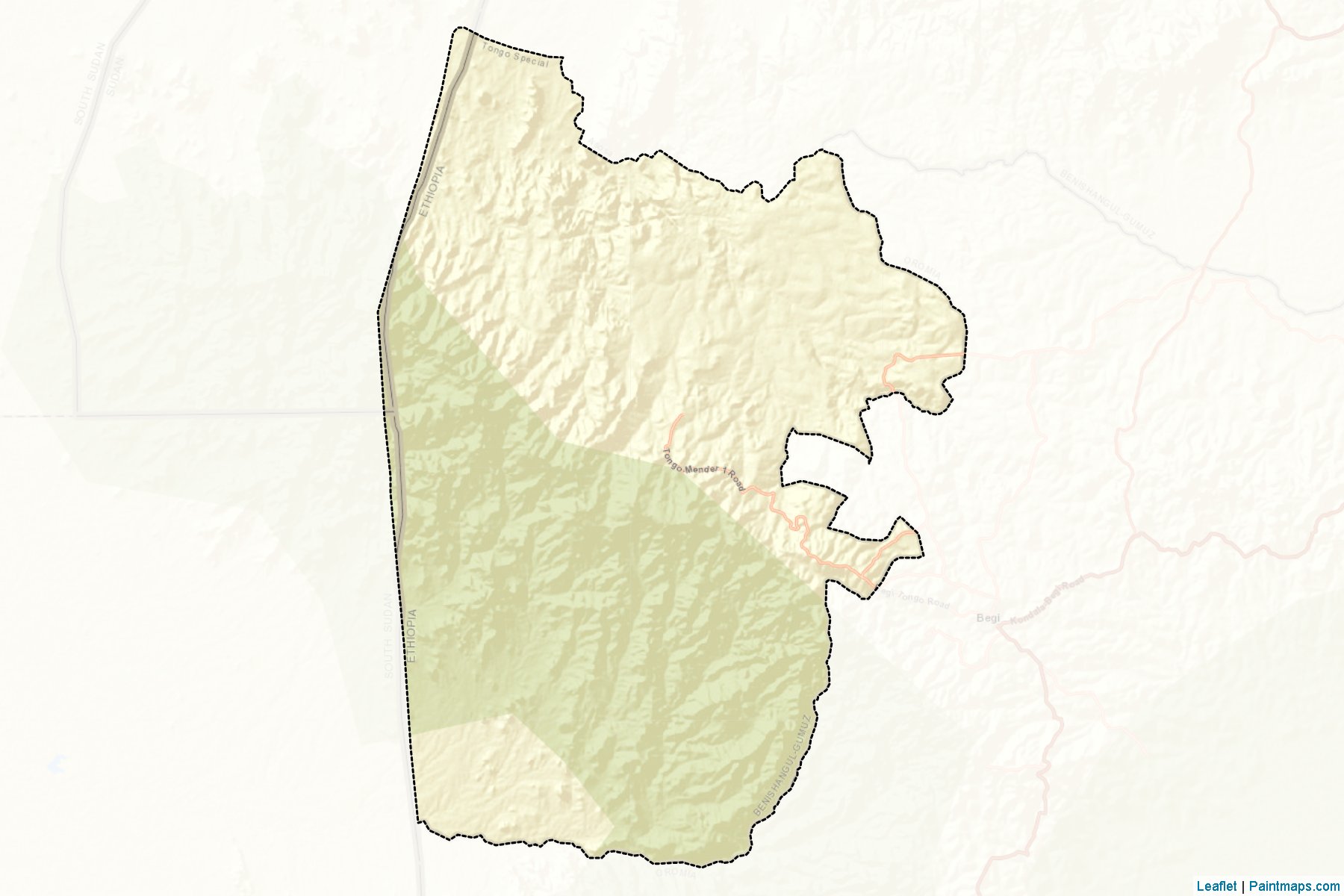 Muestras de recorte de mapas Tongo SW (Beneshangul Gumuz)-2