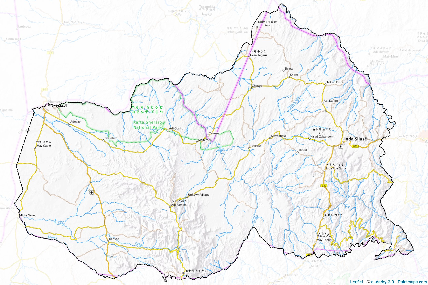 Muestras de recorte de mapas W. Tigray (Tigray)-1