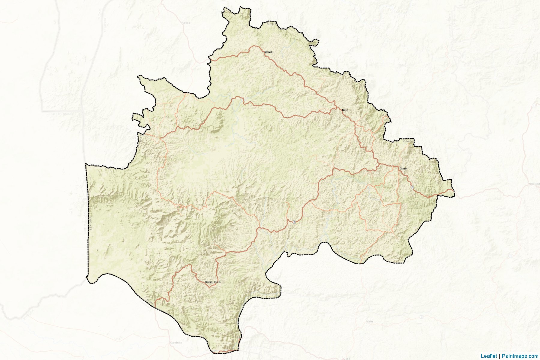 Muestras de recorte de mapas W. Wellega (Oromiya)-2