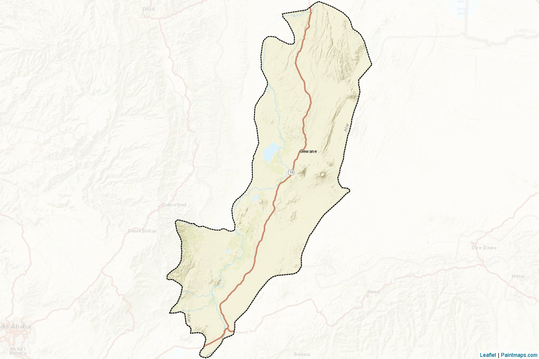 Muestras de recorte de mapas Afar Zone 3 (Afar)-2