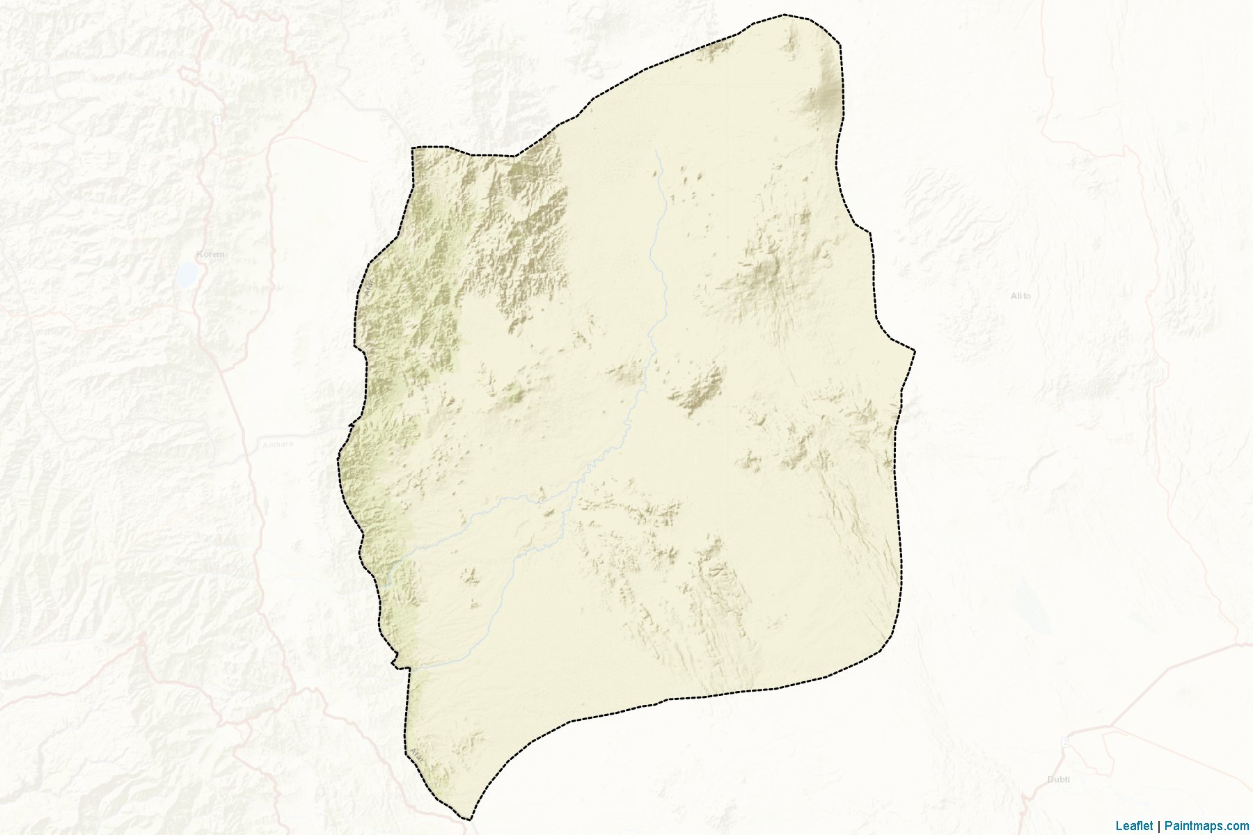 Muestras de recorte de mapas Afar Zone 4 (Afar)-2