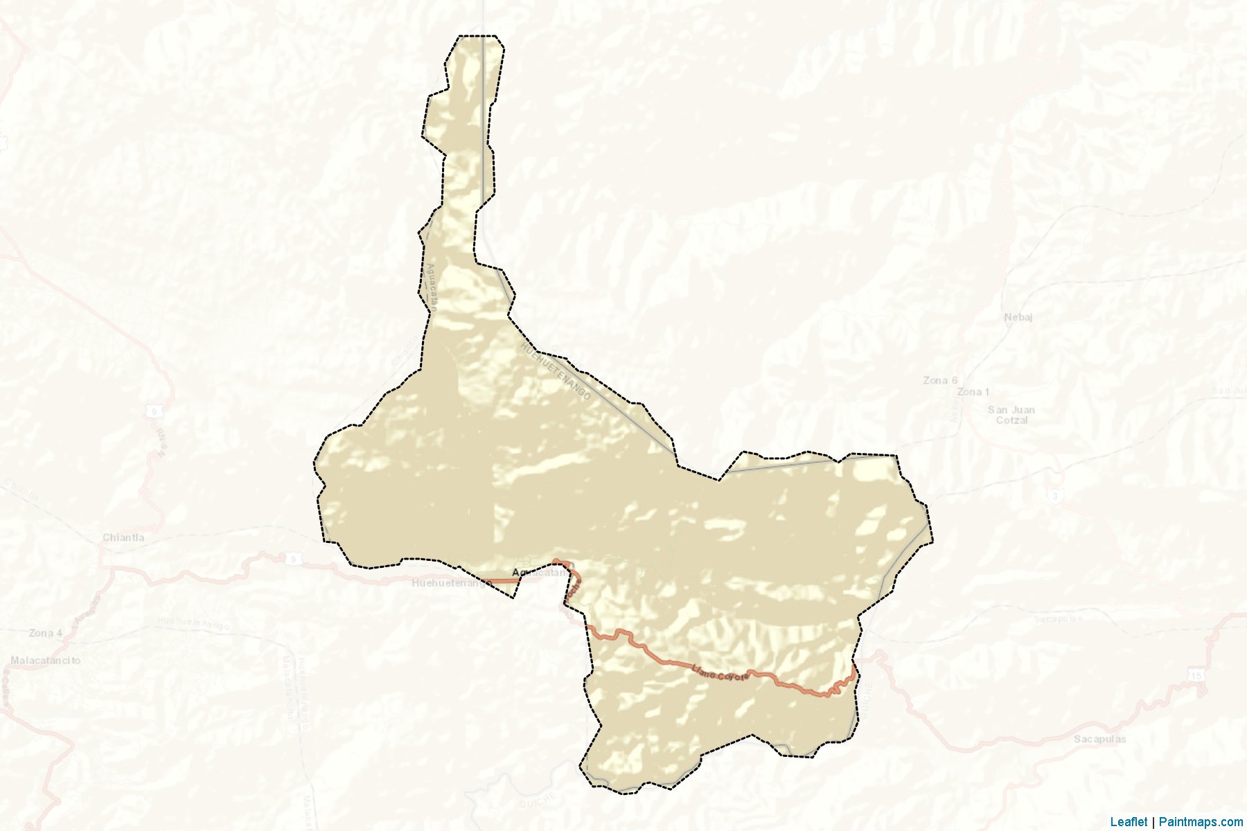 Muestras de recorte de mapas Aguacatan (Huehuetenango)-2