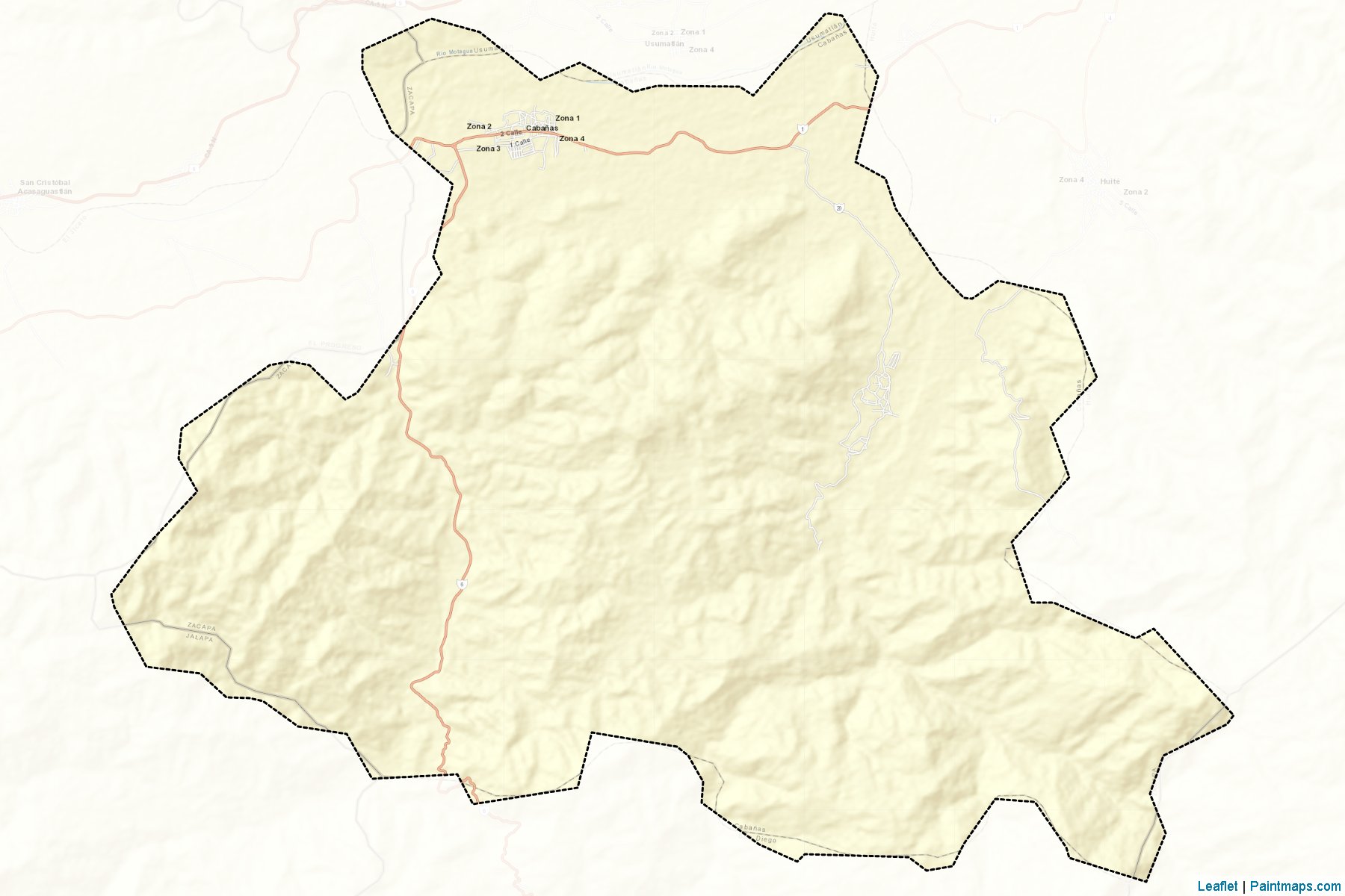 Muestras de recorte de mapas Cabanas (Zacapa)-2