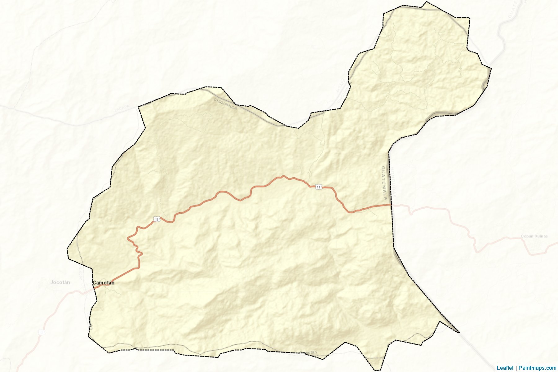 Muestras de recorte de mapas Camotan (Chiquimula)-2