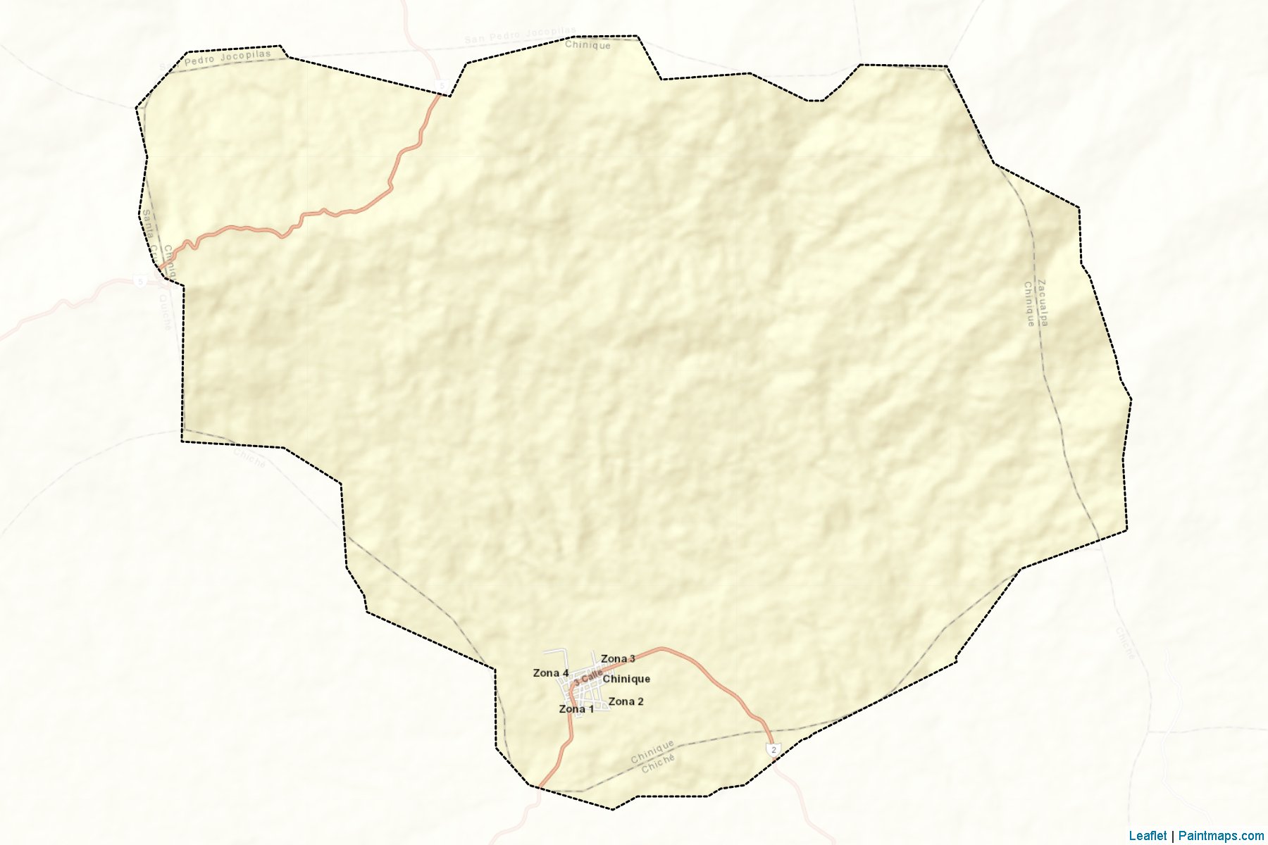 Muestras de recorte de mapas Chinique (Quiché)-2