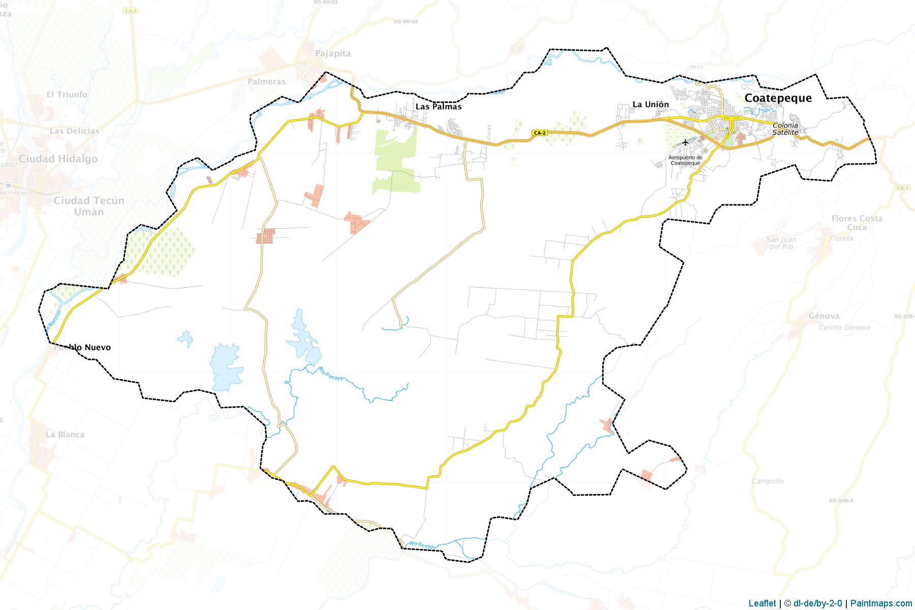 Coatepeque (Quezaltenango) Map Cropping Samples-1