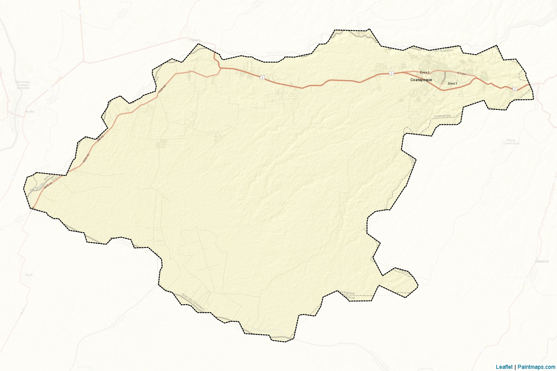 Coatepeque (Quezaltenango) Map Cropping Samples-2