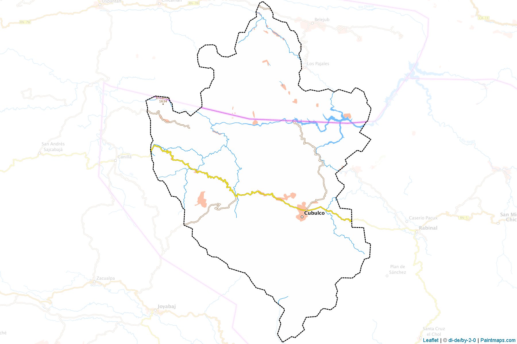 Muestras de recorte de mapas Cubulco (Baja Verapaz)-1