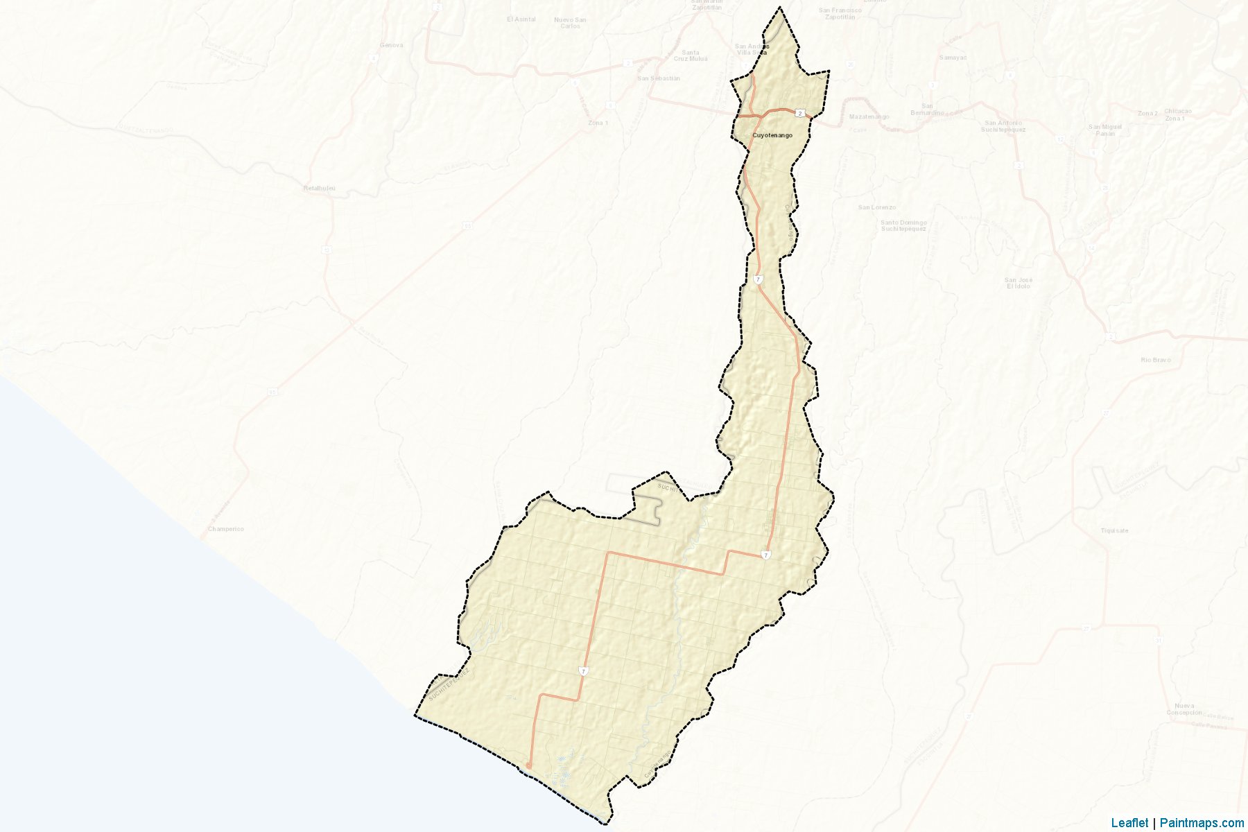 Muestras de recorte de mapas Cuyotenango (Suchitepéquez)-2