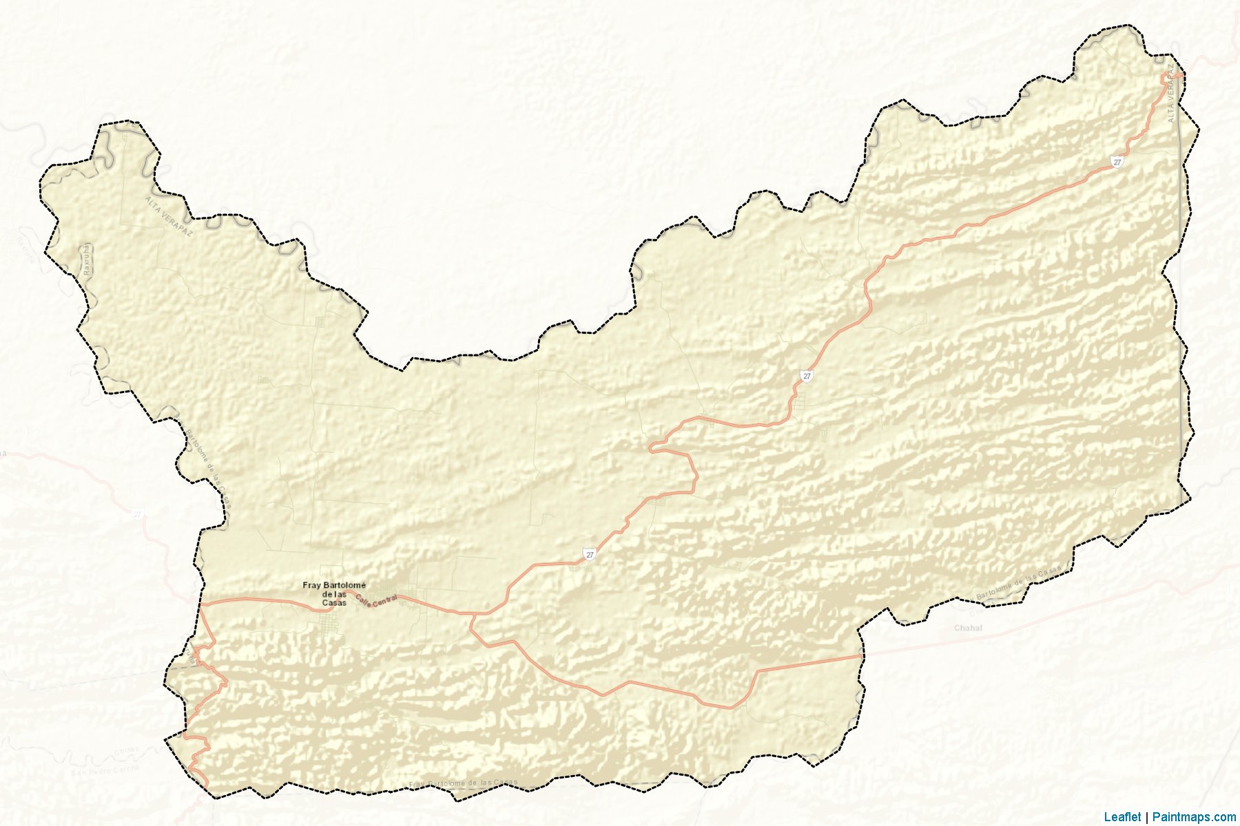 Muestras de recorte de mapas Fray Bartolome De Las Casas (Alta Verapaz)-2