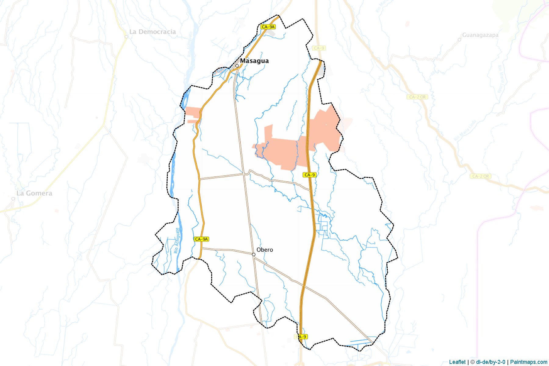 Masagua (Escuintla Departmano) Haritası Örnekleri-1