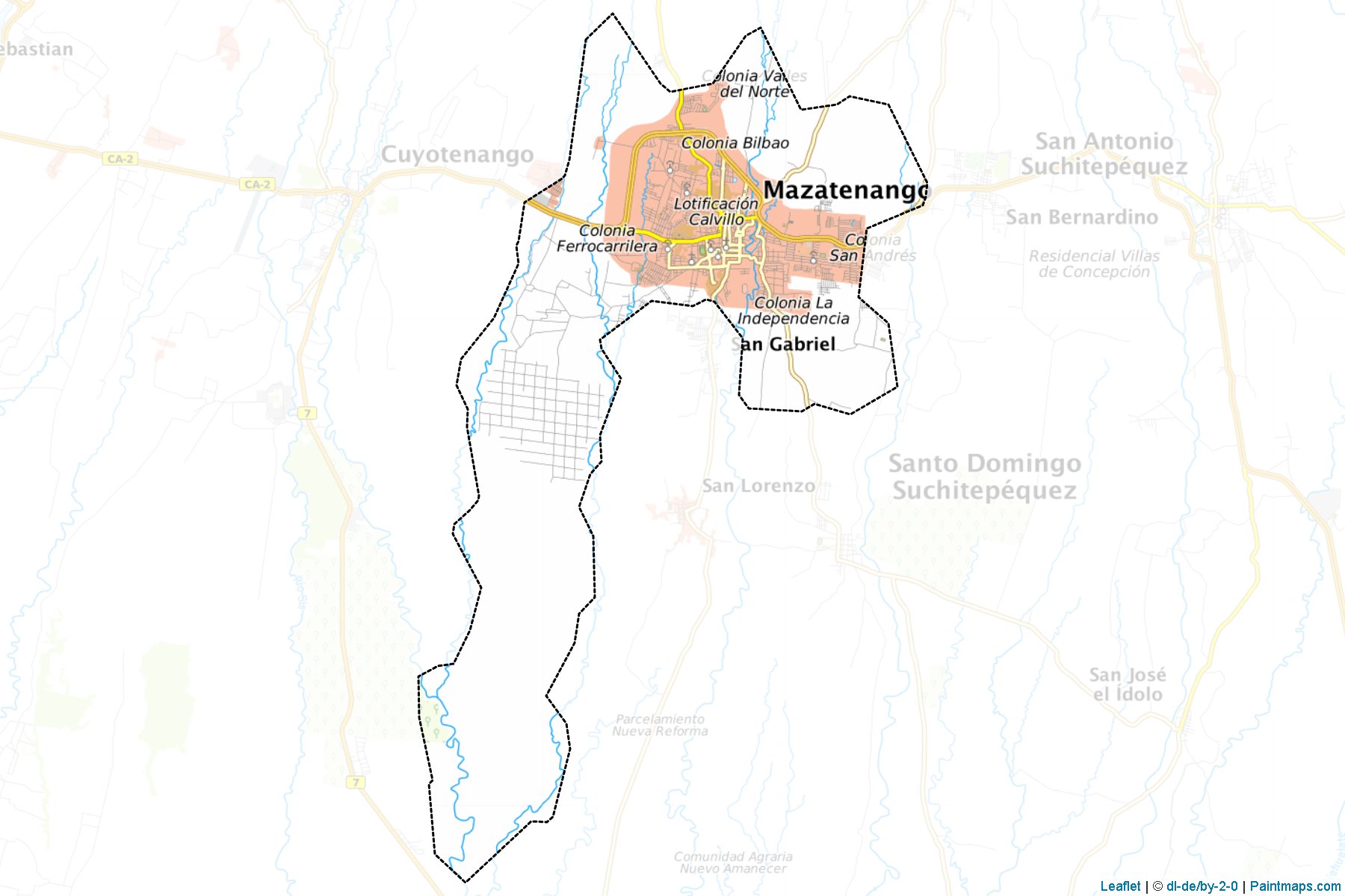 Muestras de recorte de mapas Mazatenango (Suchitepéquez)-1