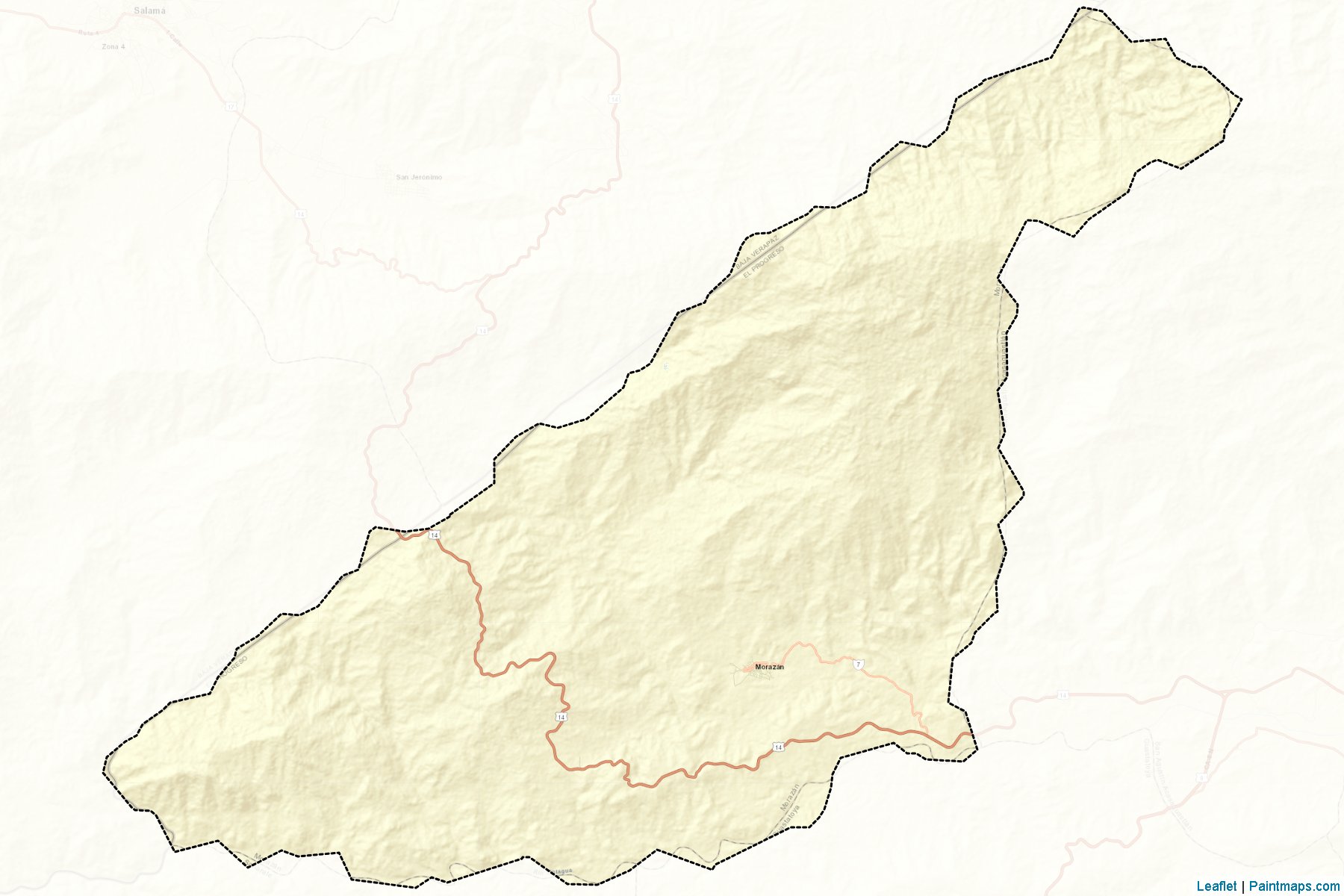 Muestras de recorte de mapas Morazan (El Progreso)-2