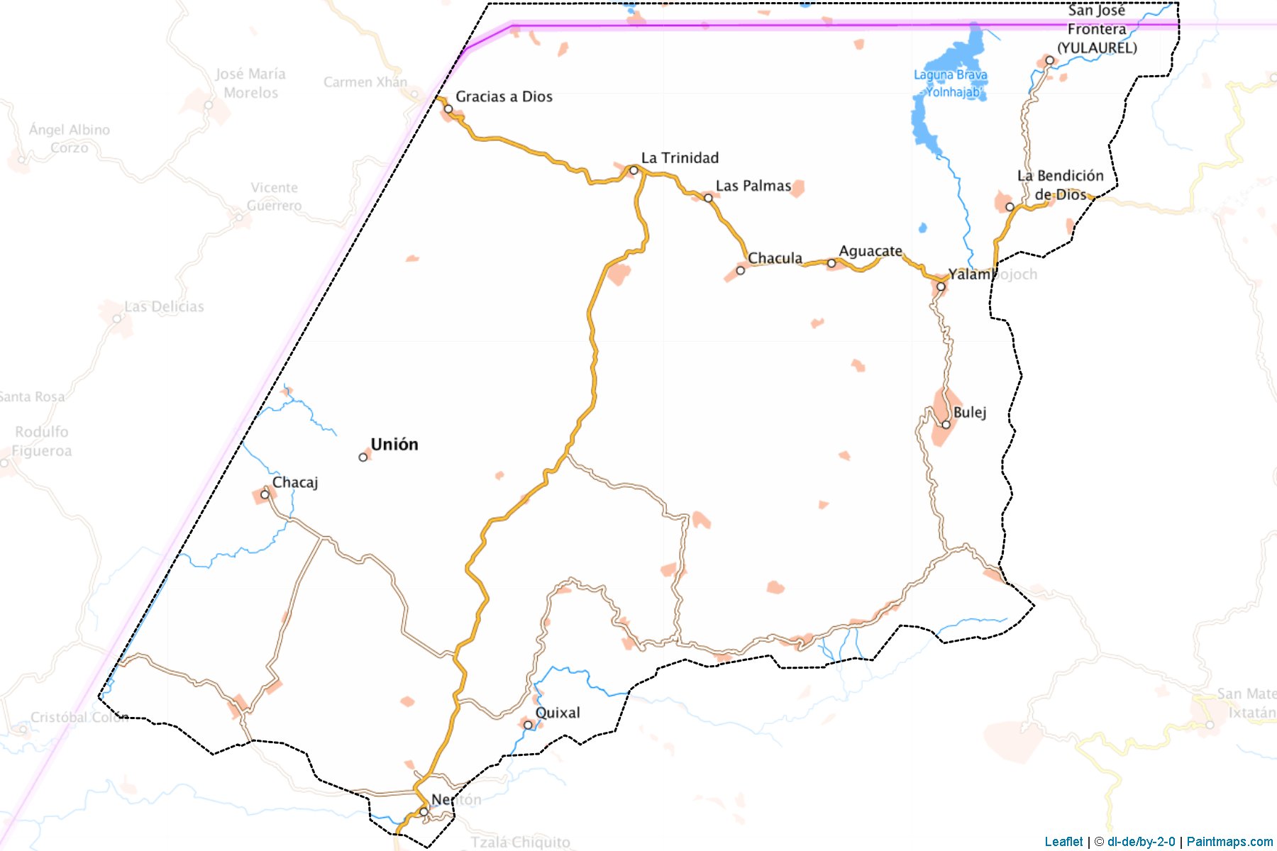 Nentón (Huehuetenango) Map Cropping Samples-1