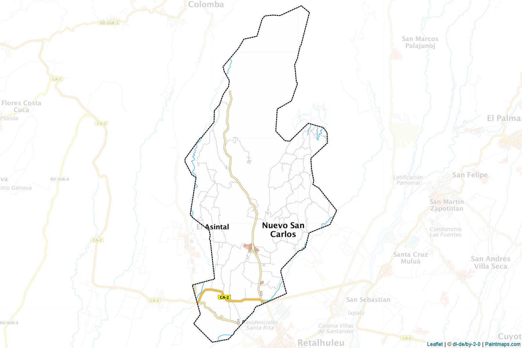 Muestras de recorte de mapas Nuevo San Carlos (Retalhuleu)-1