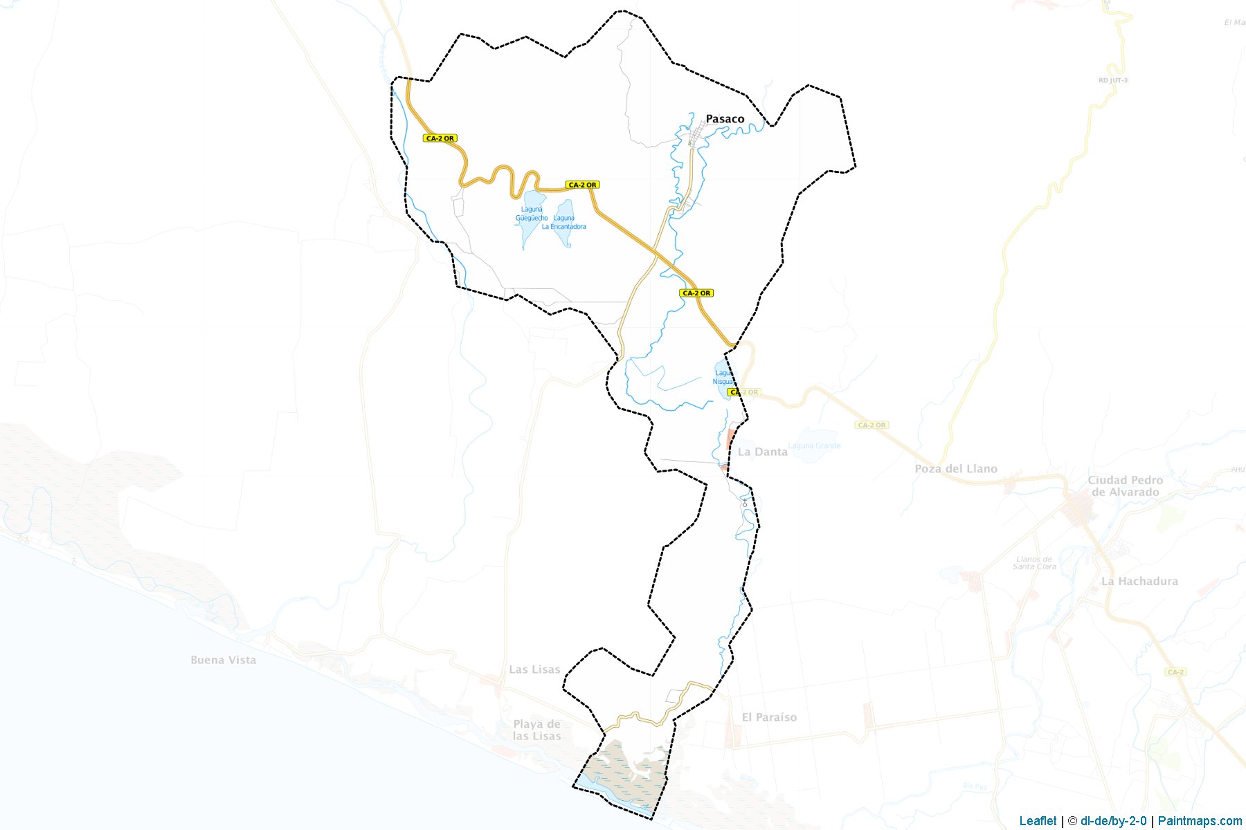 Muestras de recorte de mapas Pasaco (Jutiapa)-1