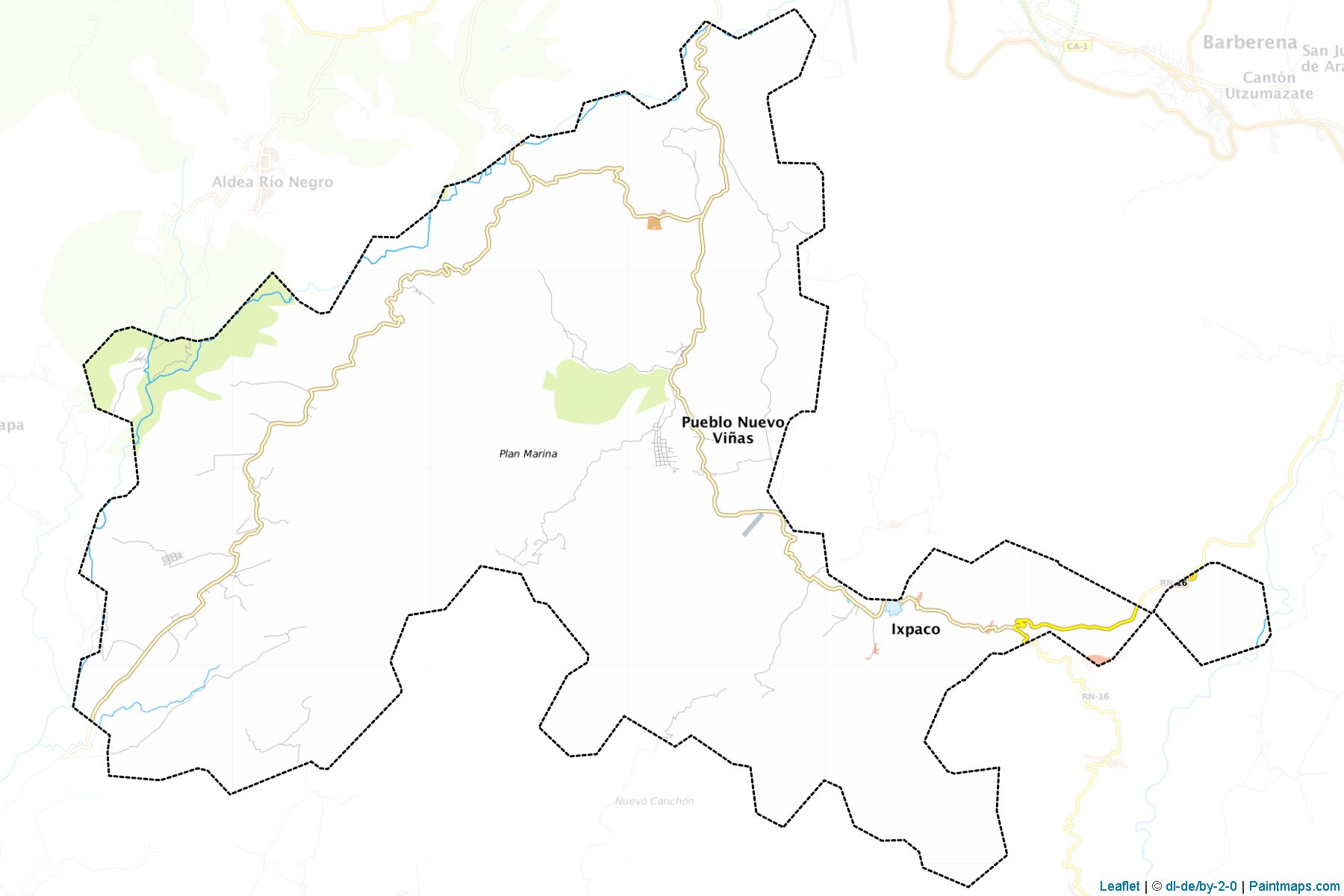 Muestras de recorte de mapas Pueblo Nuevo Vinas (Santa Rosa)-1