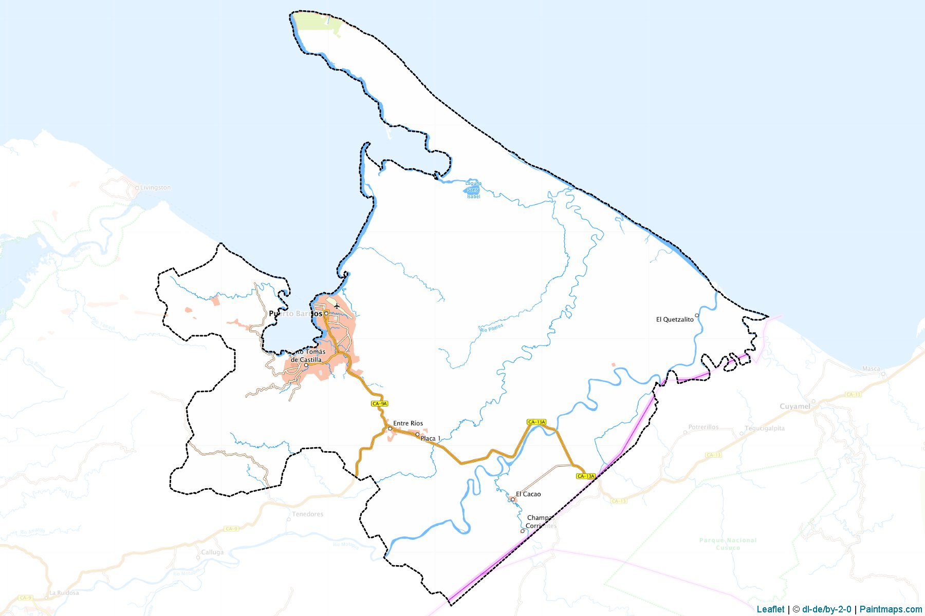 Puerto Barrios (Izabal) Map Cropping Samples-1