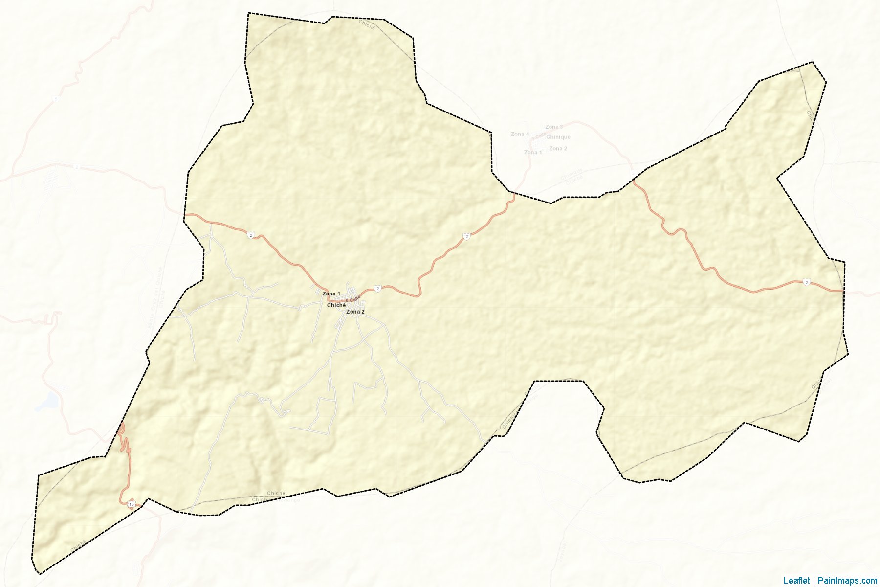 Muestras de recorte de mapas Quiche (Quiché)-2