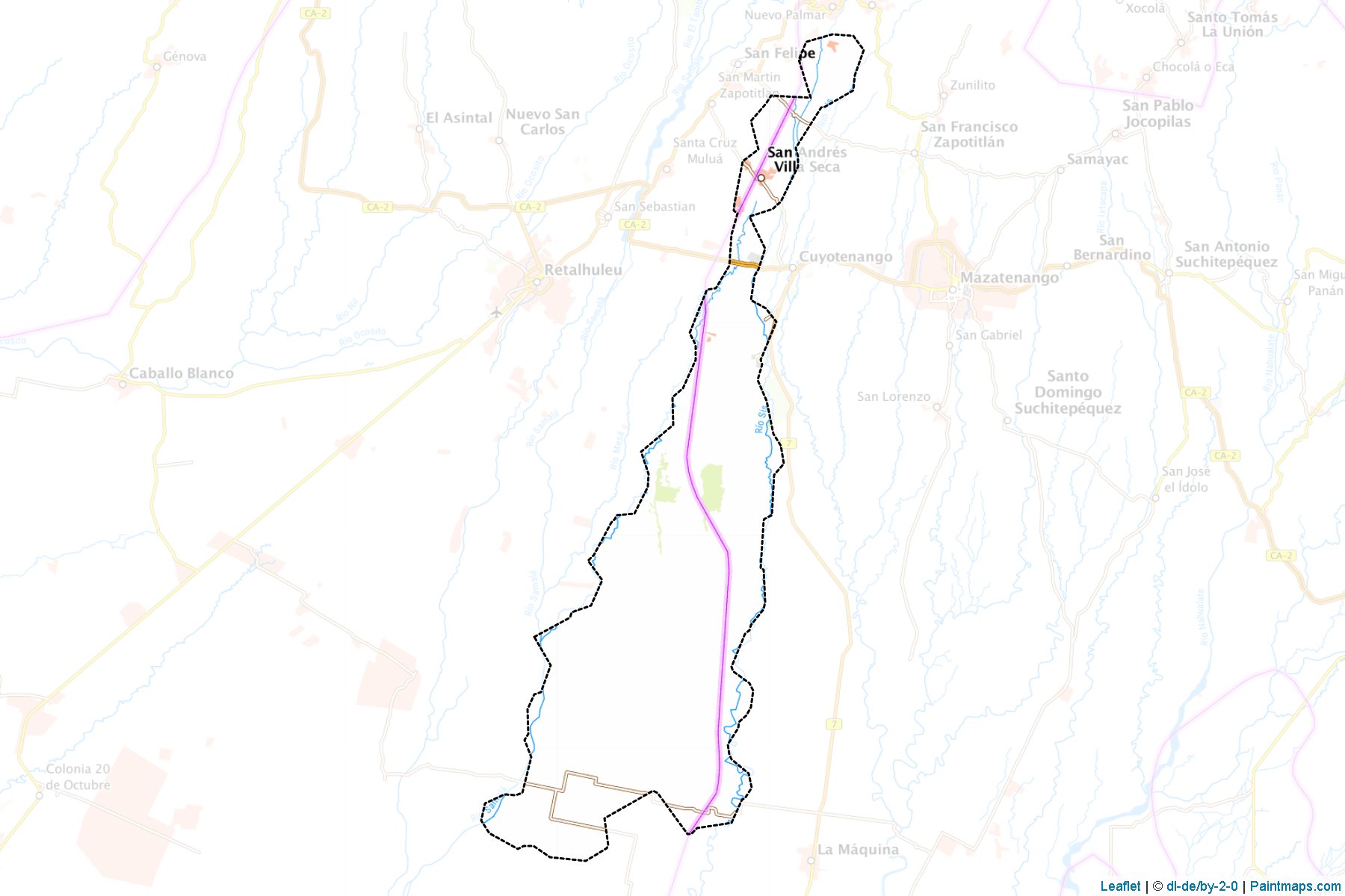 Muestras de recorte de mapas San Andrez Villa Seca (Retalhuleu)-1