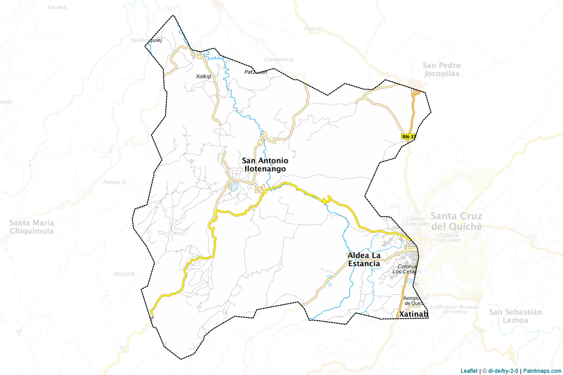 Muestras de recorte de mapas San Antonio Ilotenango (Quiché)-1