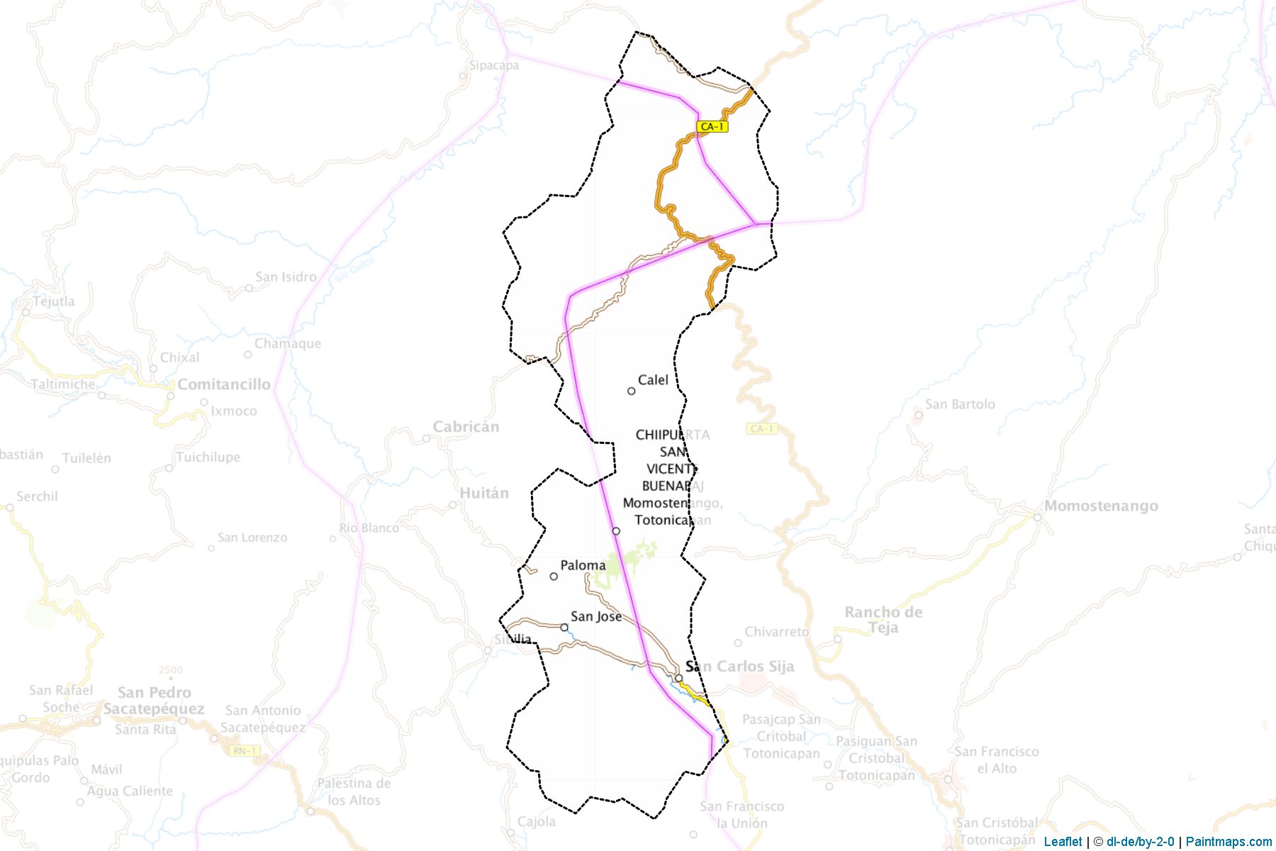 San Carlos Sija (Quezaltenango) Map Cropping Samples-1