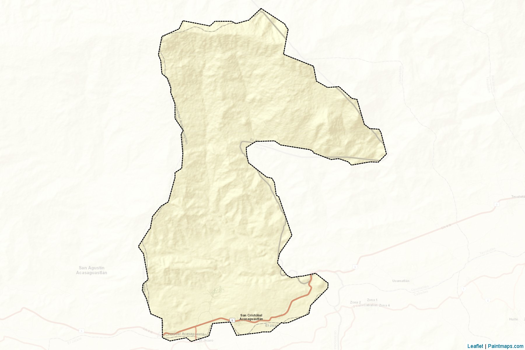 Muestras de recorte de mapas San Cristobal Acasaguastlan (El Progreso)-2