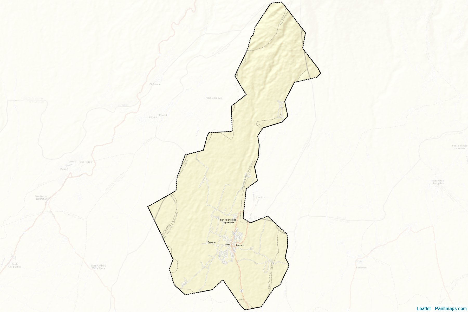 Muestras de recorte de mapas San Francisco Zapotitlan (Suchitepéquez)-2