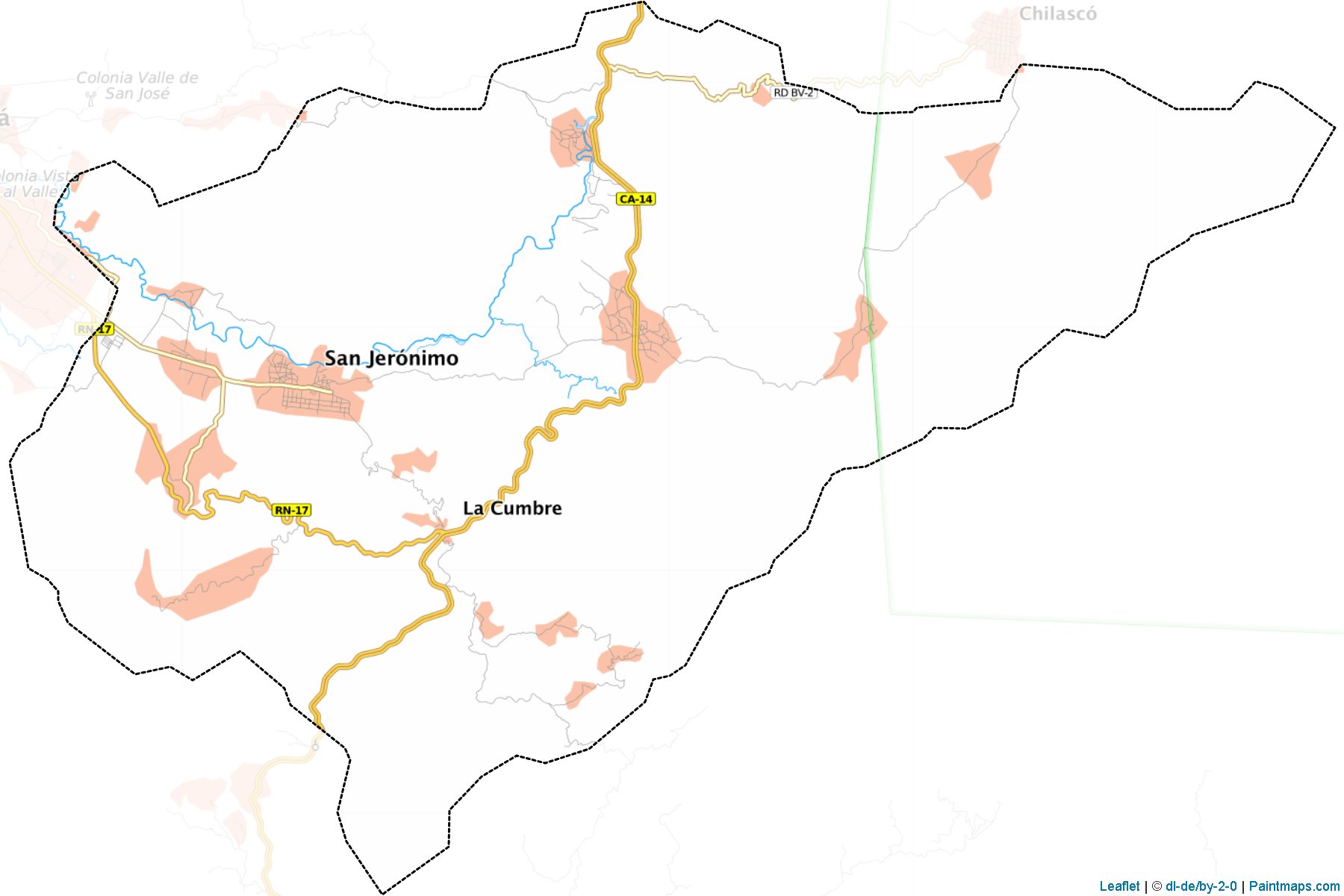 San Jeronimo (Baja Verapaz) Haritası Örnekleri-1