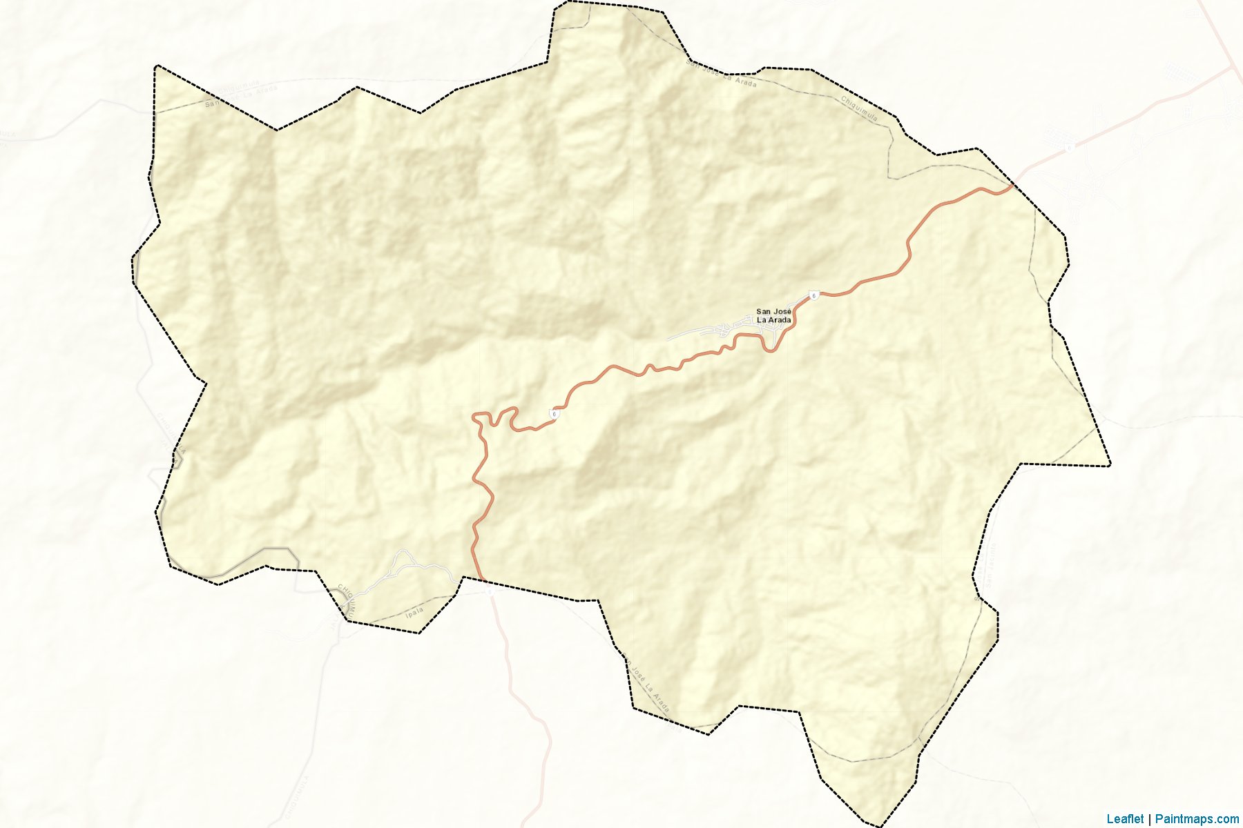 Muestras de recorte de mapas San Jose La Arada (Chiquimula)-2